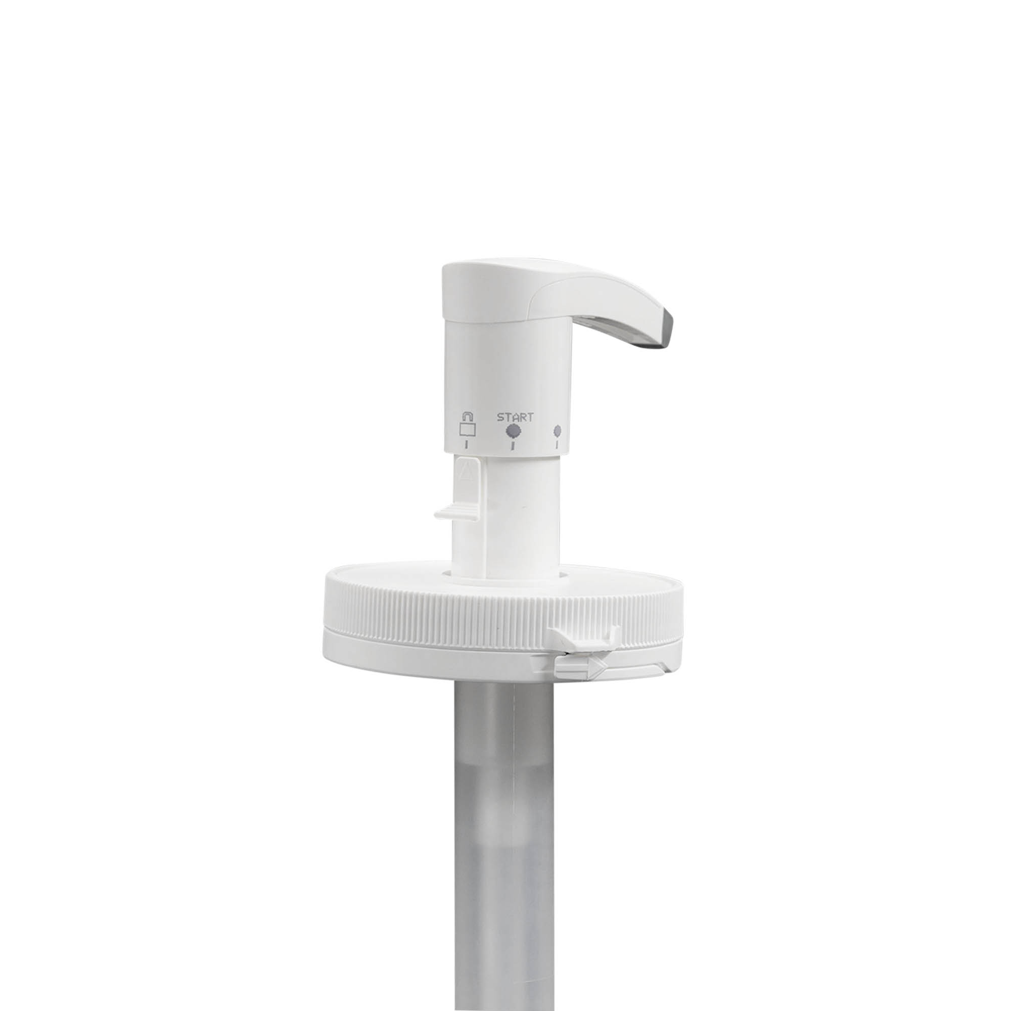 Dispenserpumpe für 655 ml 'Securibox', PE-Kunststoff, weiß, für Mündung: Schraubverschluss Dispenserpumpe für 655 ml 'Securibox', PE-Kunststoff, weiß, für Mündung: Schraubverschluss