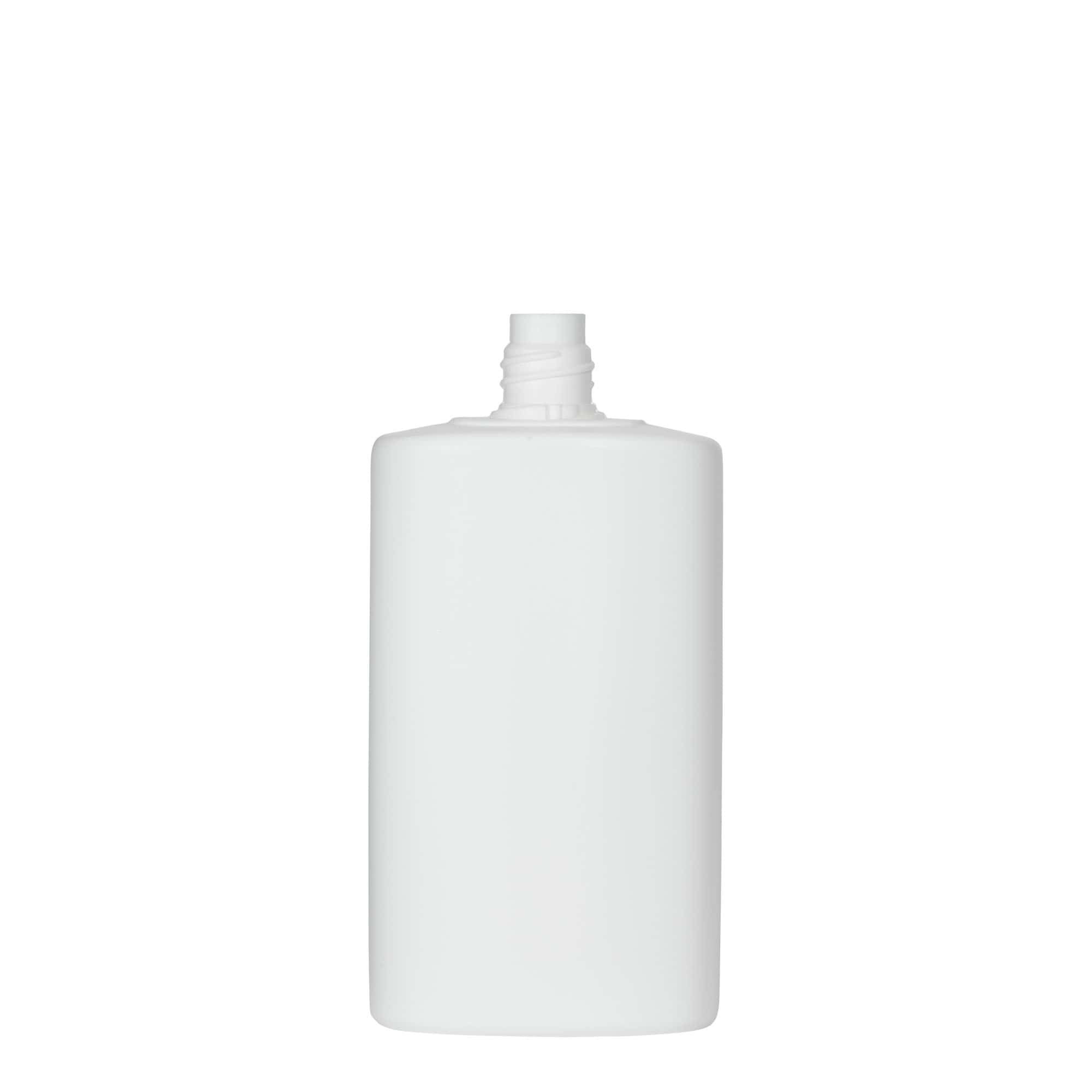 250 ml Kunststoffflasche 'Indy', oval, HDPE, weiß, Mündung: Schraubverschluss
