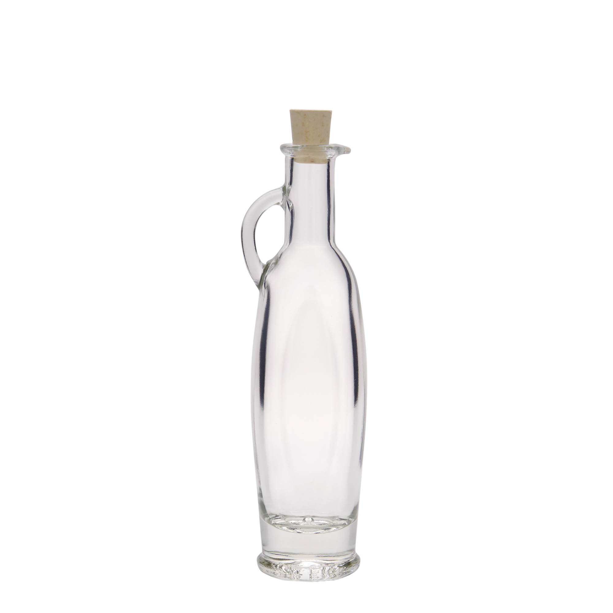 100 ml Glasflasche 'Eleganta', oval, Mündung: Kork 100 ml Glasflasche 'Eleganta', oval, Mündung: Kork