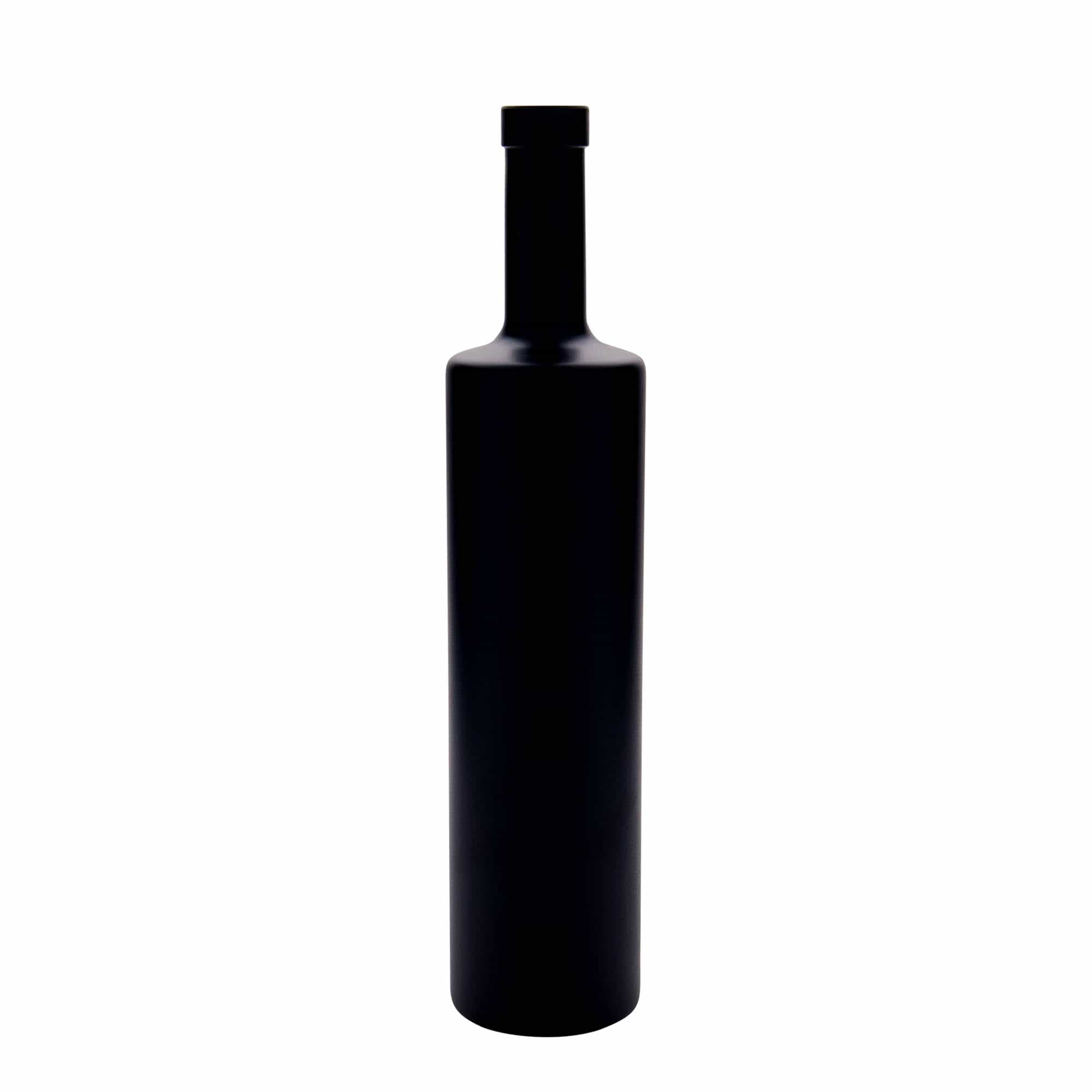 700 ml Glasflasche 'Centurio', schwarz, Mündung: Kork 700 ml Glasflasche 'Centurio', schwarz, Mündung: Kork
