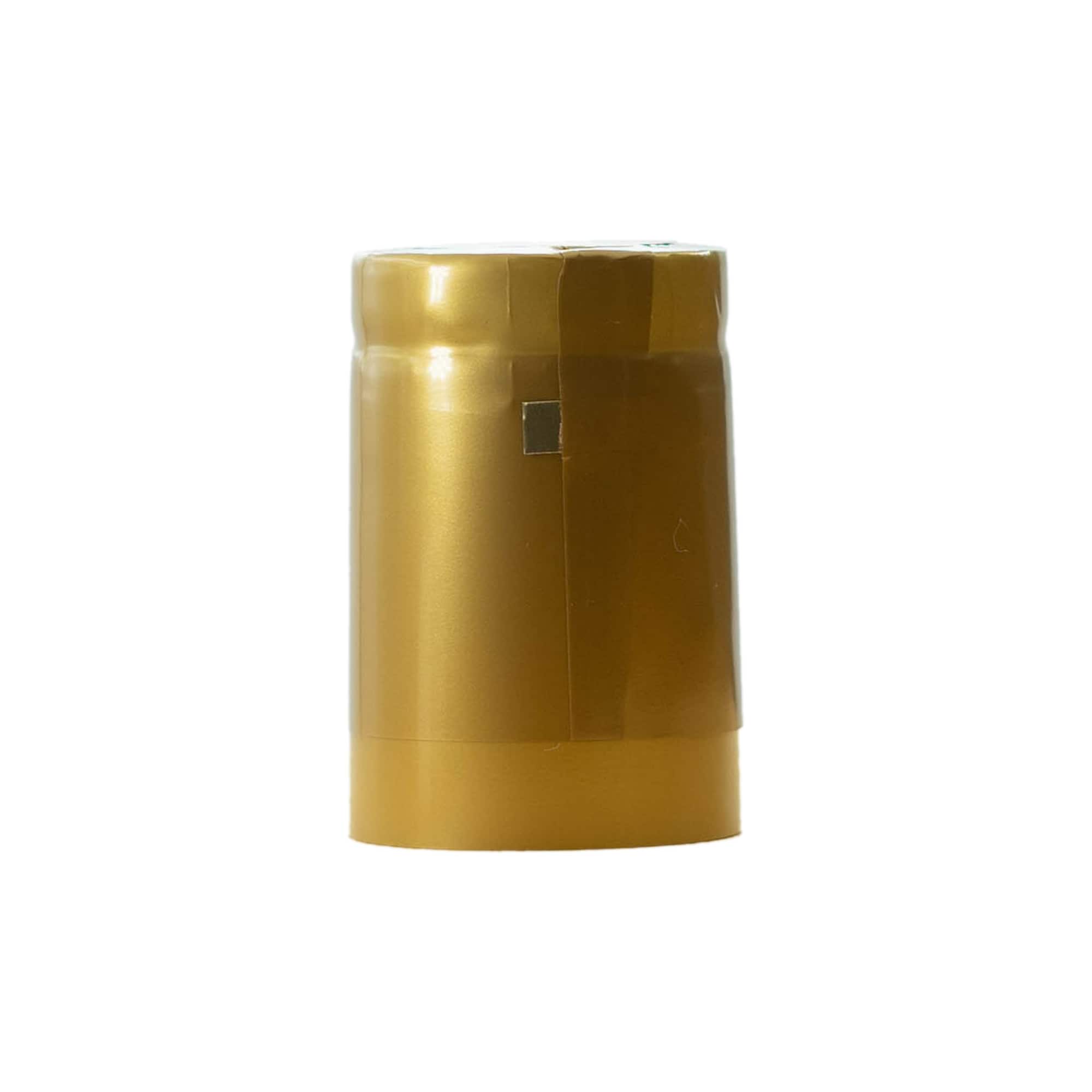 Schrumpfkapsel 32x41, PVC-Kunststoff, gold Schrumpfkapsel 32x41, PVC-Kunststoff, gold