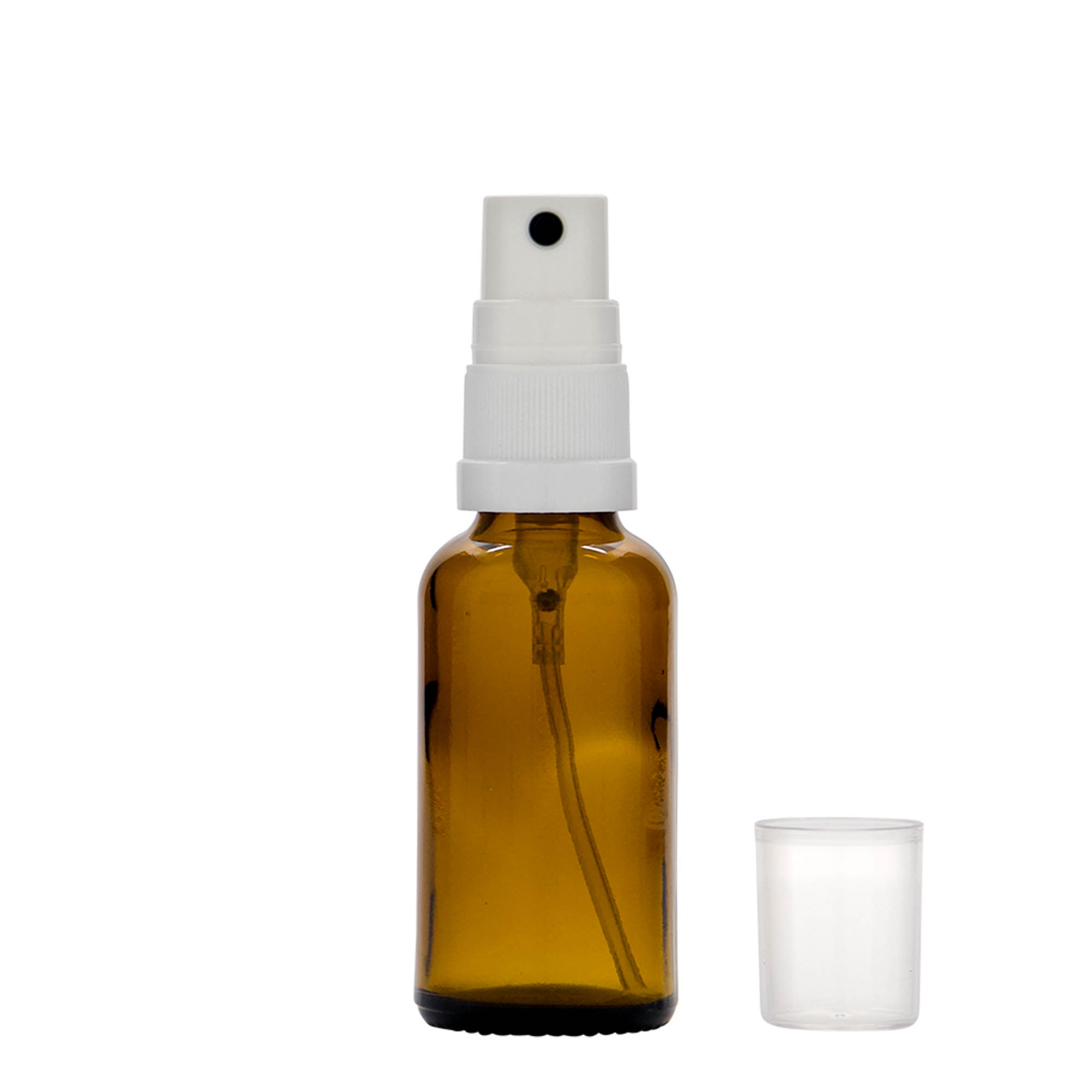 30 ml Sprühflasche Medizin, Glas, braun, Mündung: DIN 18 30 ml Sprühflasche Medizin, Glas, braun, Mündung: DIN 18