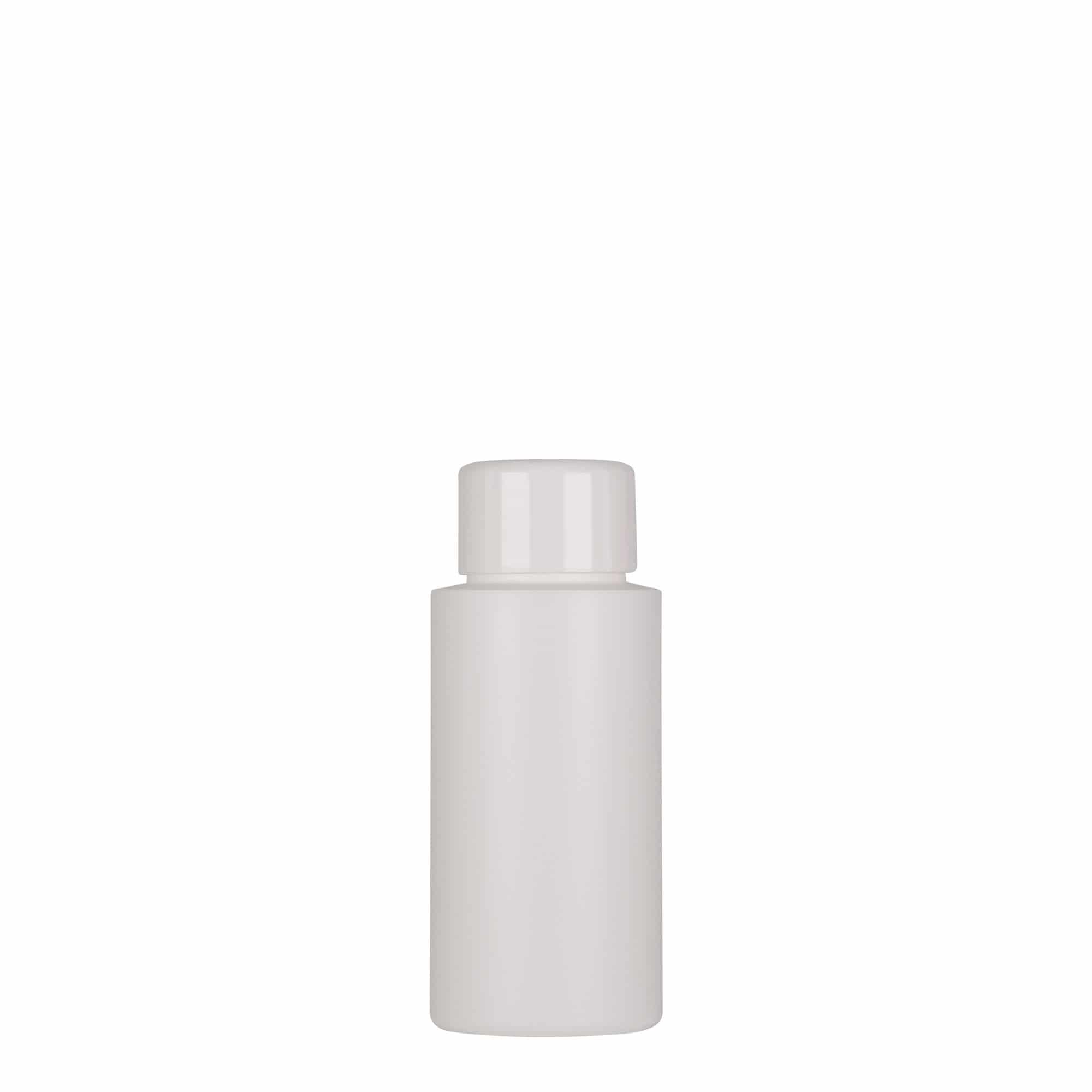 50 ml Kunststoffflasche 'Pipe', Green HDPE, weiß, Mündung: GPI 24/410