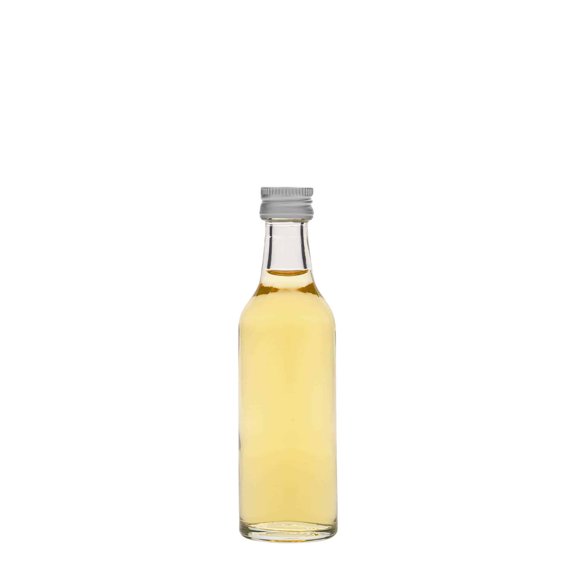 50 ml Glasflasche Geradhals, Mündung: PP 18