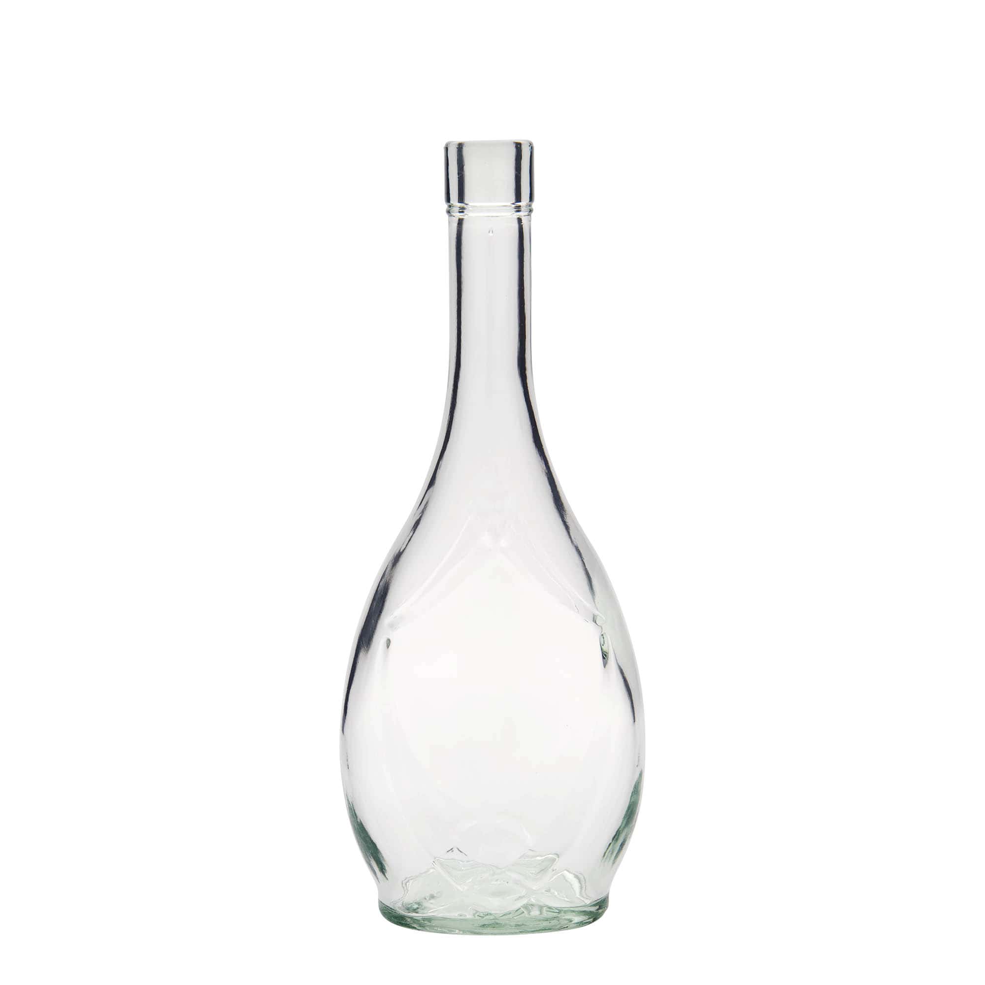 500 ml Glasflasche „Saragossa“, oval, Mündung: Kork