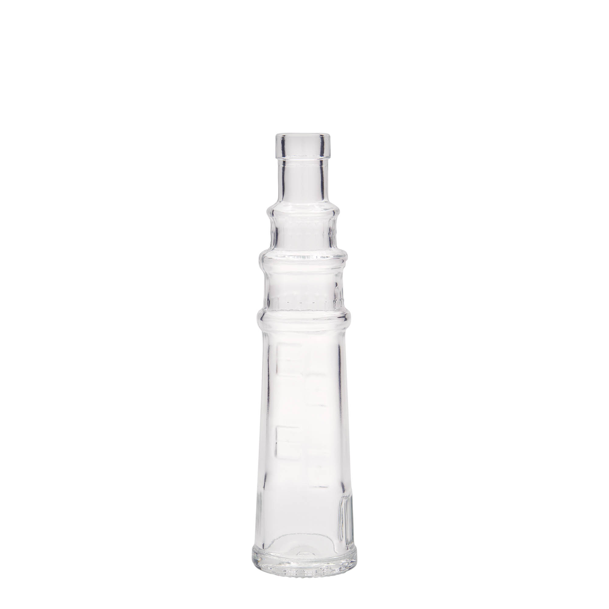 100 ml Glasflasche 'Leuchtturm', Mündung: Kork 100 ml Glasflasche 'Leuchtturm', Mündung: Kork