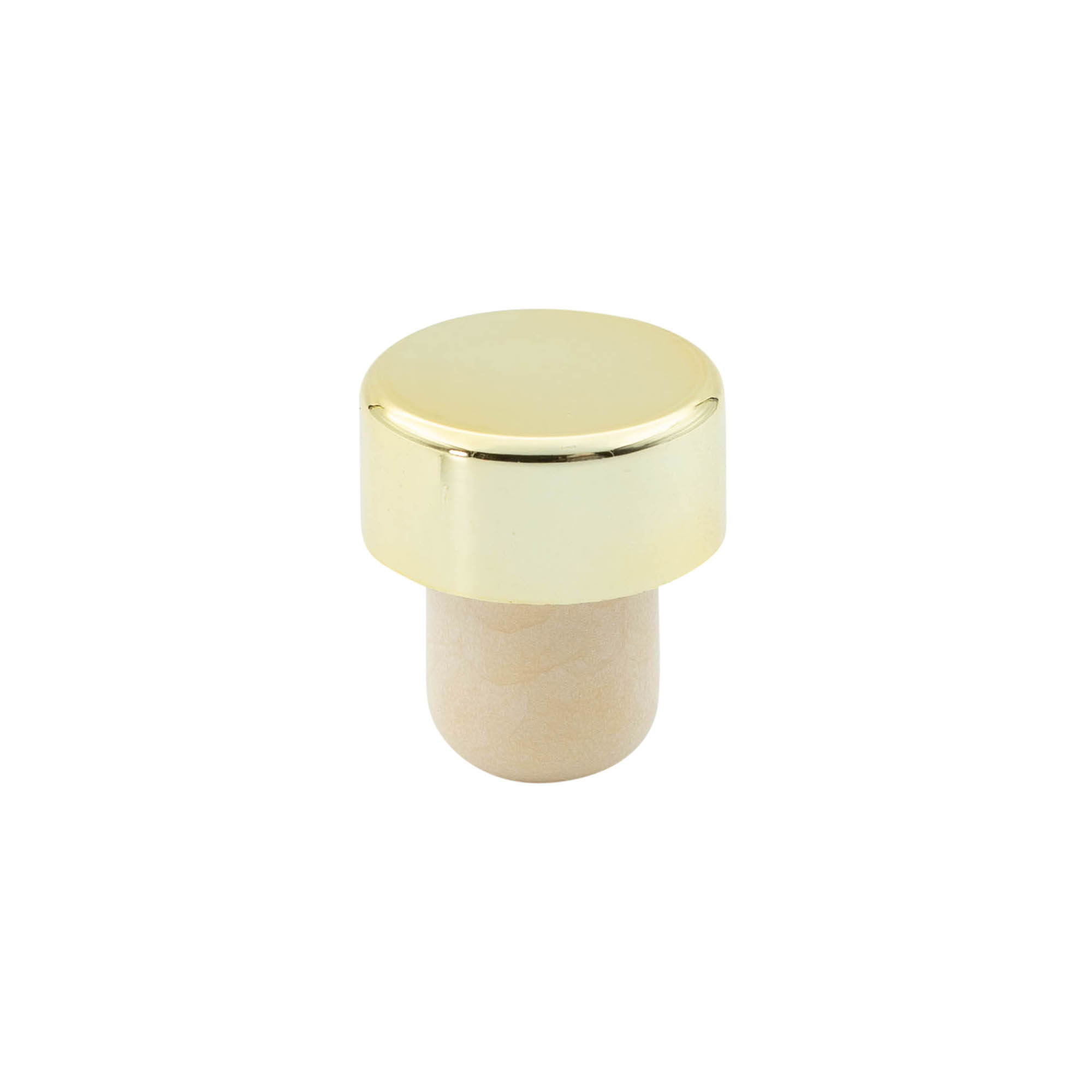 Griffkorken 19 mm, Kunststoff, gold, für Mündung: Kork Griffkorken 19 mm, Kunststoff, gold, für Mündung: Kork