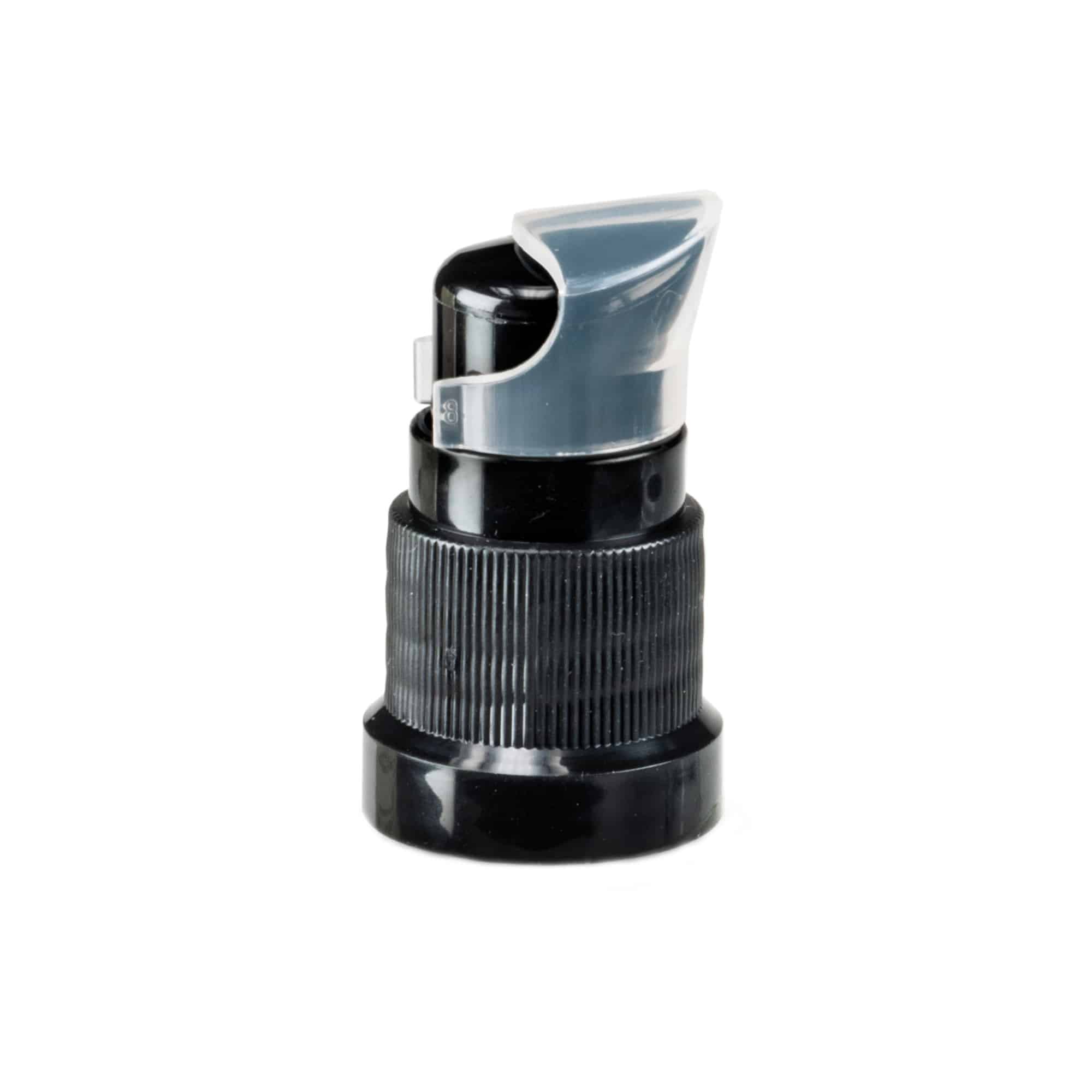 Schraubverschluss Lotionspumpe, PP-Kunststoff, schwarz, für Mündung: DIN 18