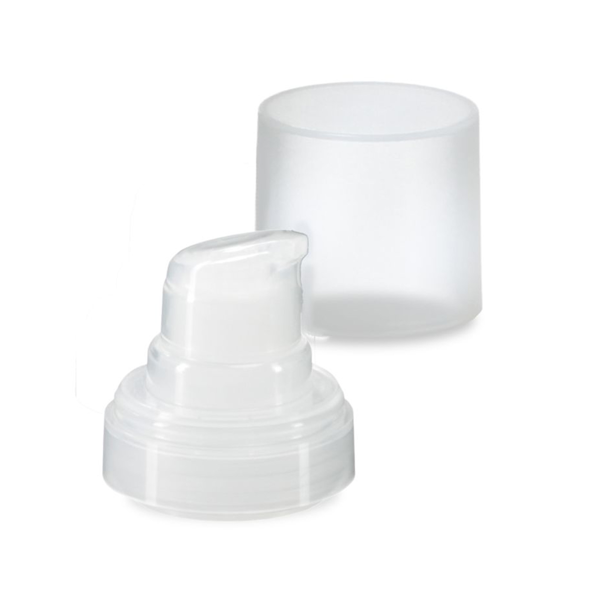 Airless Kopf Micro natur + naturfarbene, matte Steckkappe Airless Kopf Micro natur + naturfarbene, matte Steckkappe