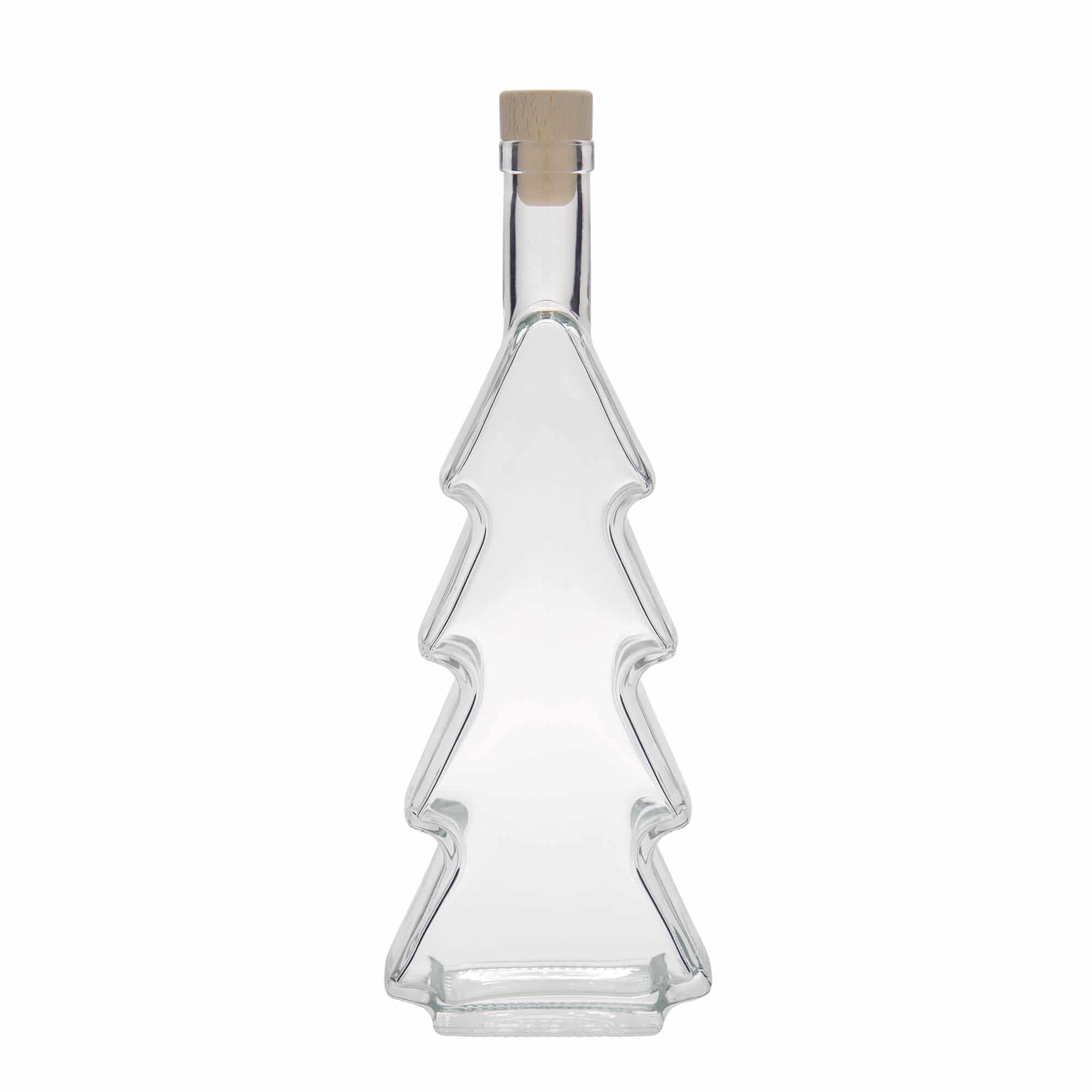 500 ml Glasflasche 'Tannenbaum', Mündung: Kork 500 ml Glasflasche 'Tannenbaum', Mündung: Kork