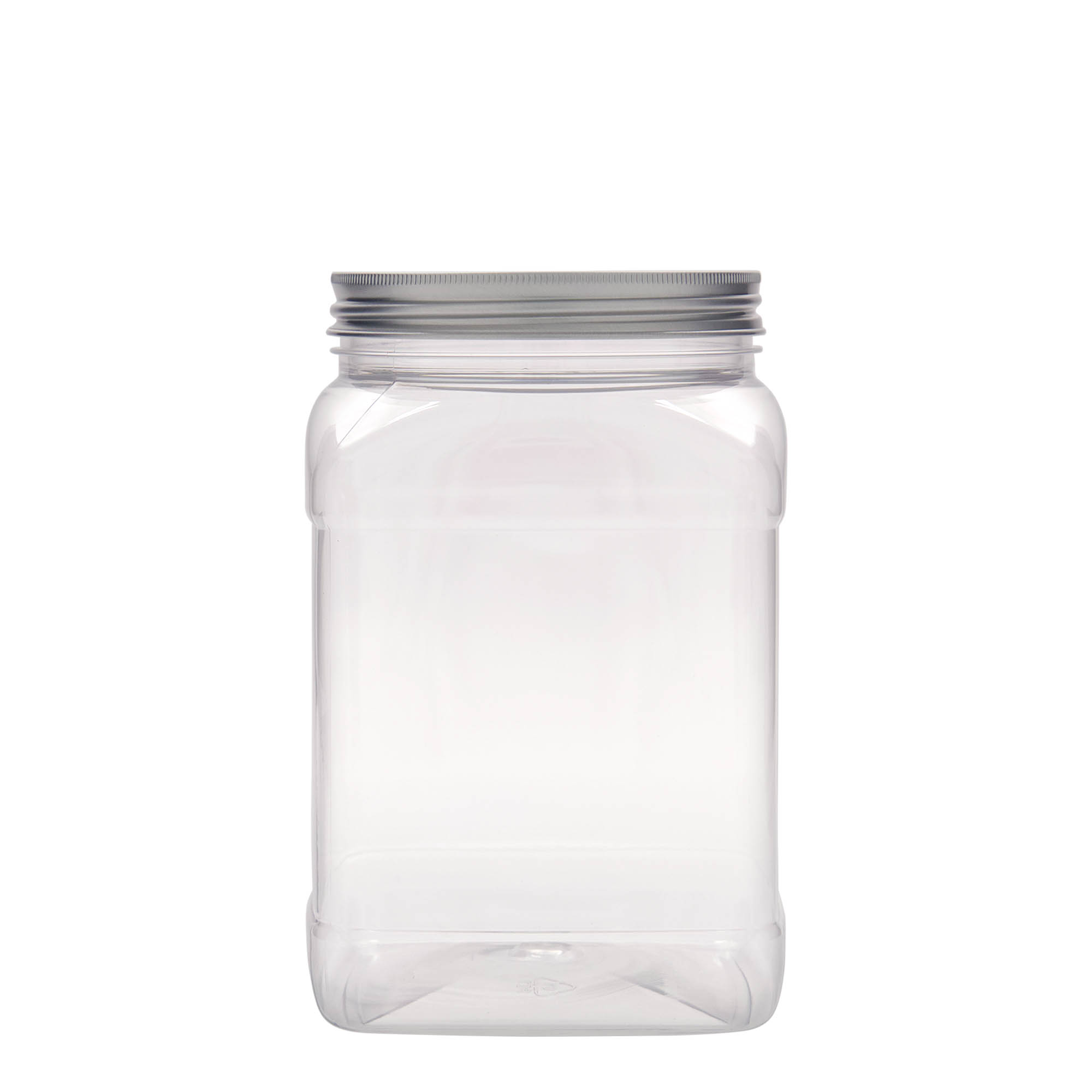 1.500 ml PET-Dose 'Dana', quadratisch, Kunststoff, Mündung: 100/400 1.500 ml PET-Dose 'Dana', quadratisch, Kunststoff, Mündung: 100/400