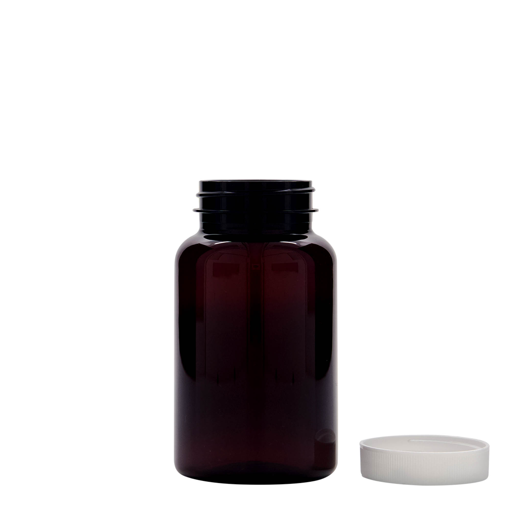 200 ml PET-Packer, Kunststoff, braun, Mündung: 45/400 200 ml PET-Packer, Kunststoff, braun, Mündung: 45/400