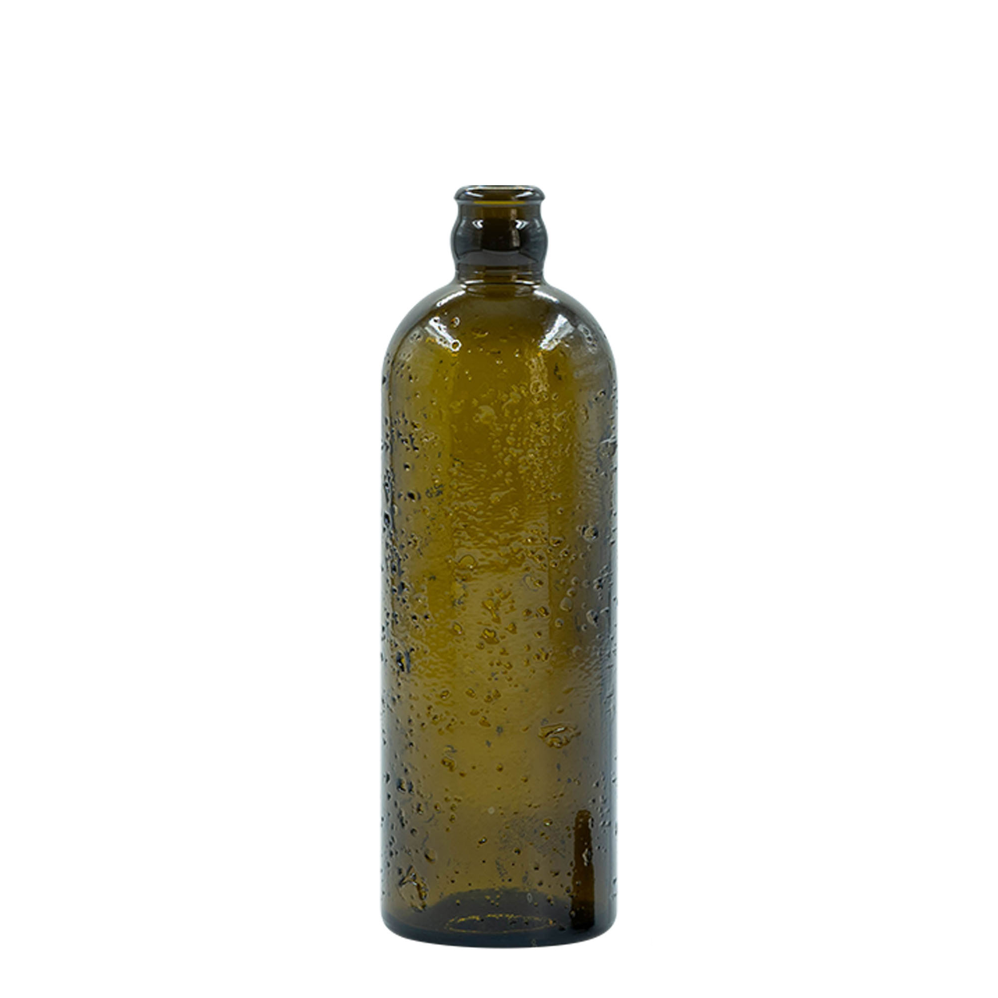 500 ml Wildly Crafted Glasflasche „Bobber Jr“, braun, Mündung: Kork