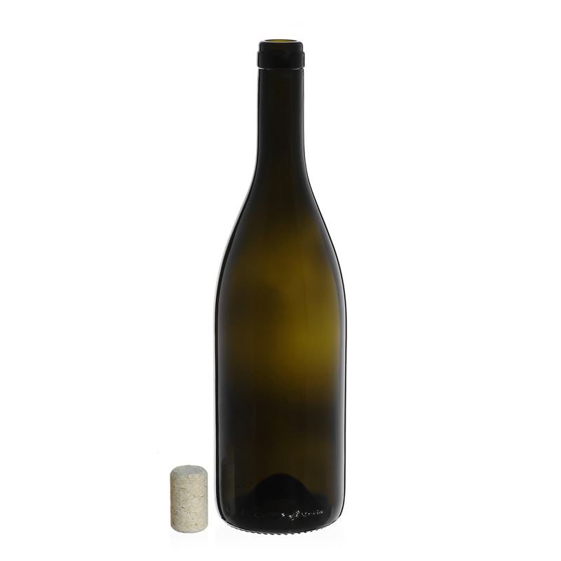 750 ml Weinflasche „Tiffany“, antikgrün, Mündung: Kork