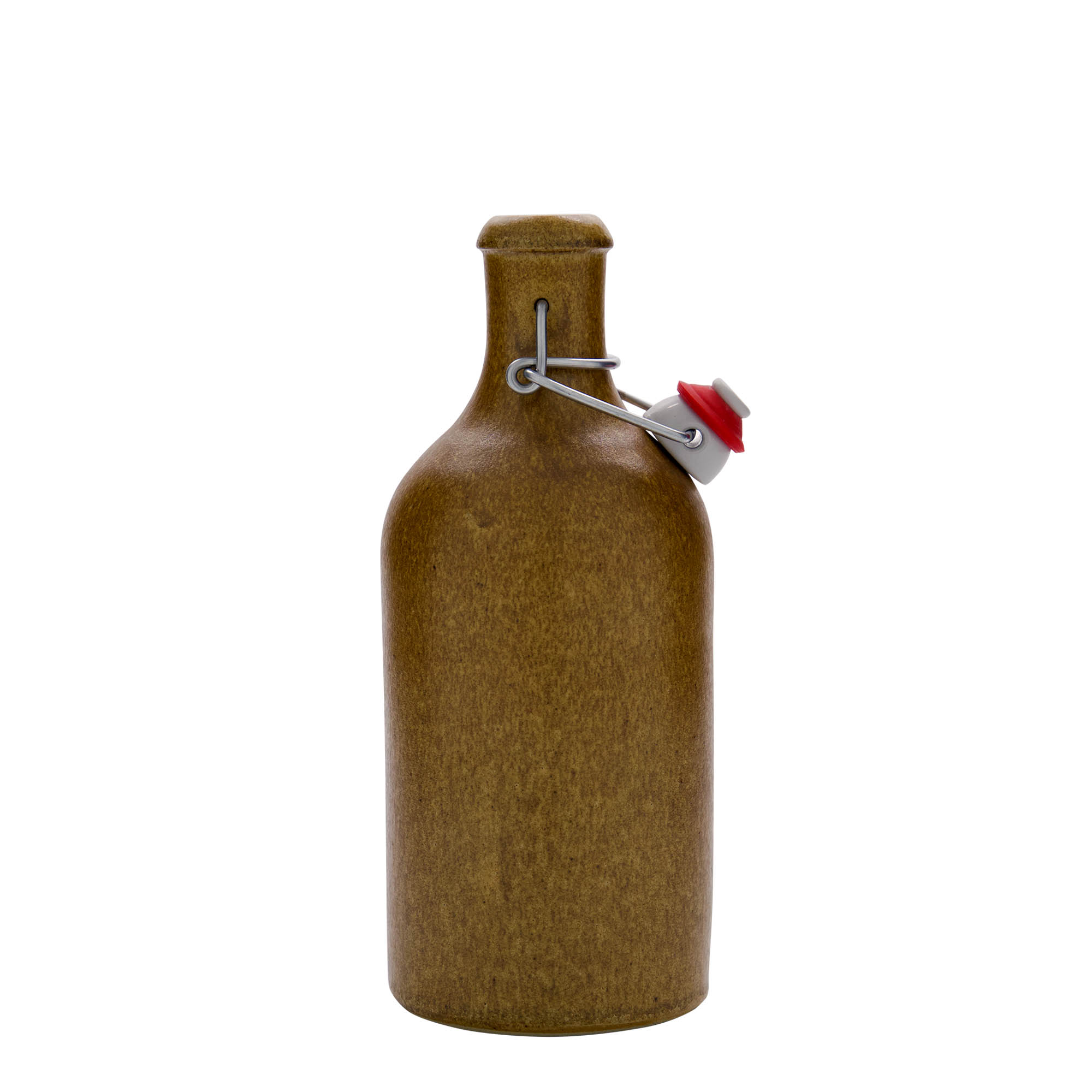 500 ml Tonkrug, Steinzeug, braun-kristall, Mündung: Bügelverschluss 500 ml Tonkrug, Steinzeug, braun-kristall, Mündung: Bügelverschluss