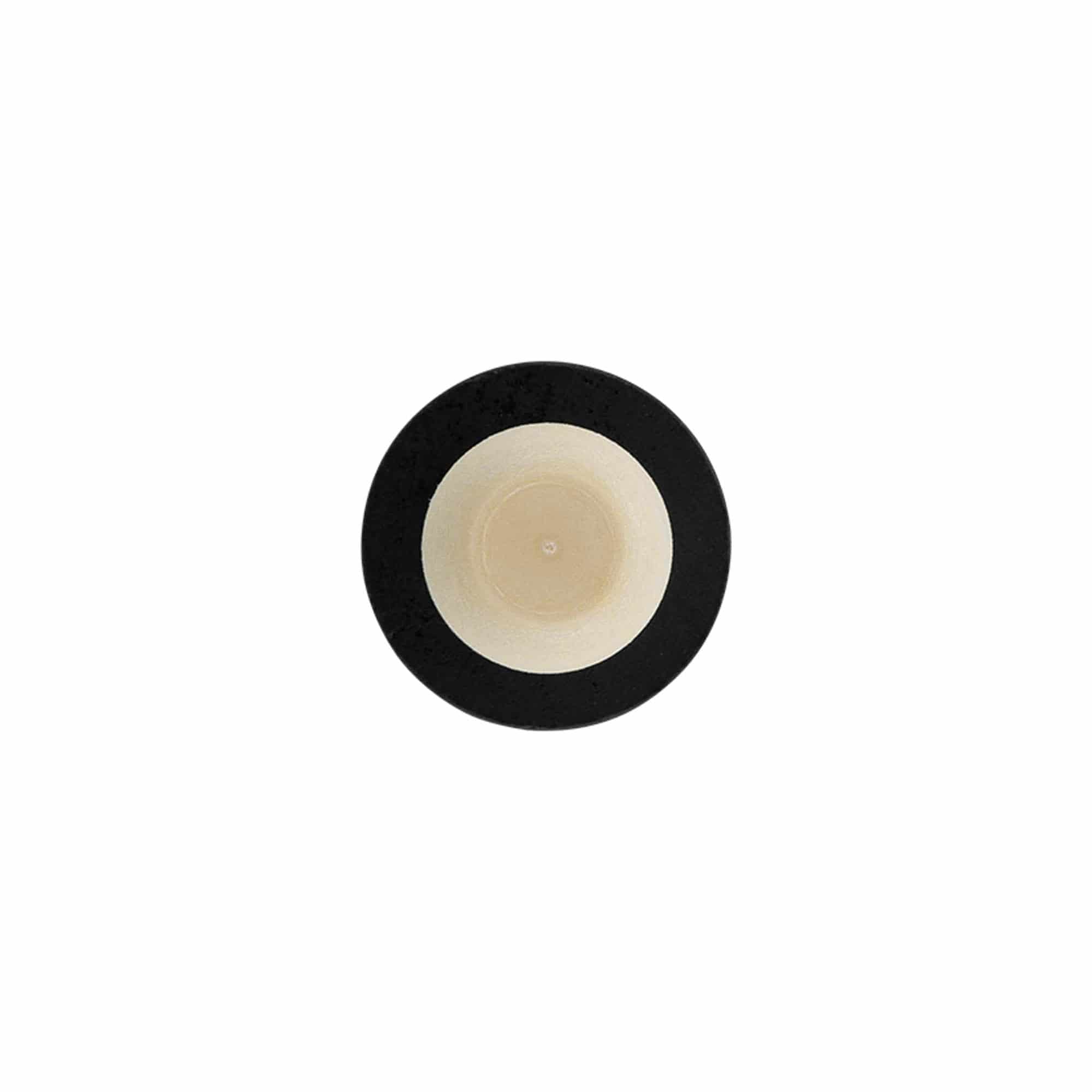 Griffkorken 19 mm, Holz/Kunststoff, schwarz, für Mündung: Kork