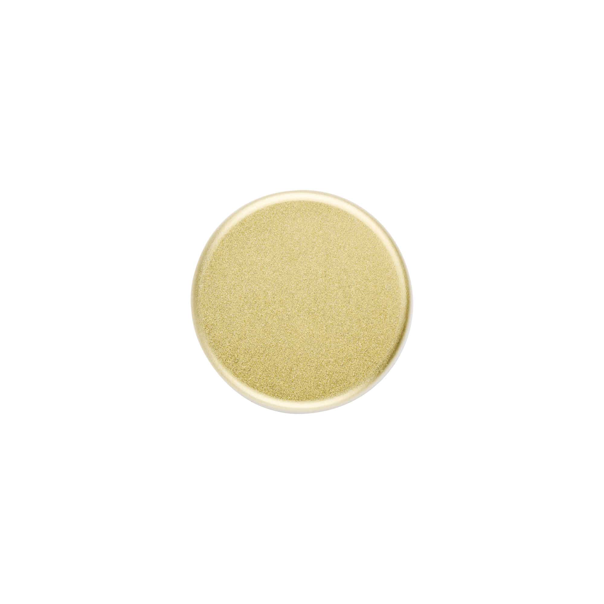 Schraubverschluss, Metall, gold, für Mündung: GPI 28/400