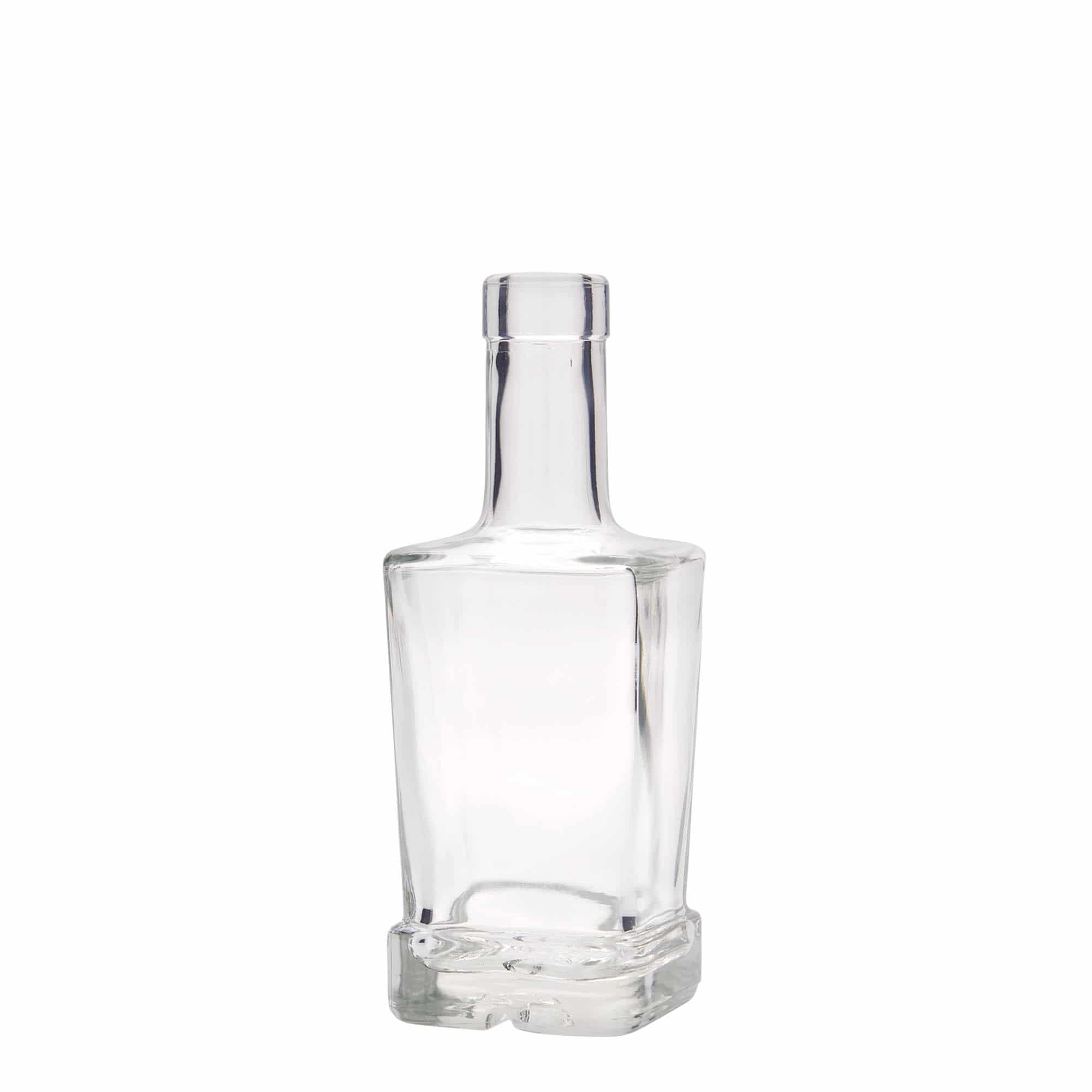 250 ml Glasflasche „Rene“, quadratisch, Mündung: Kork