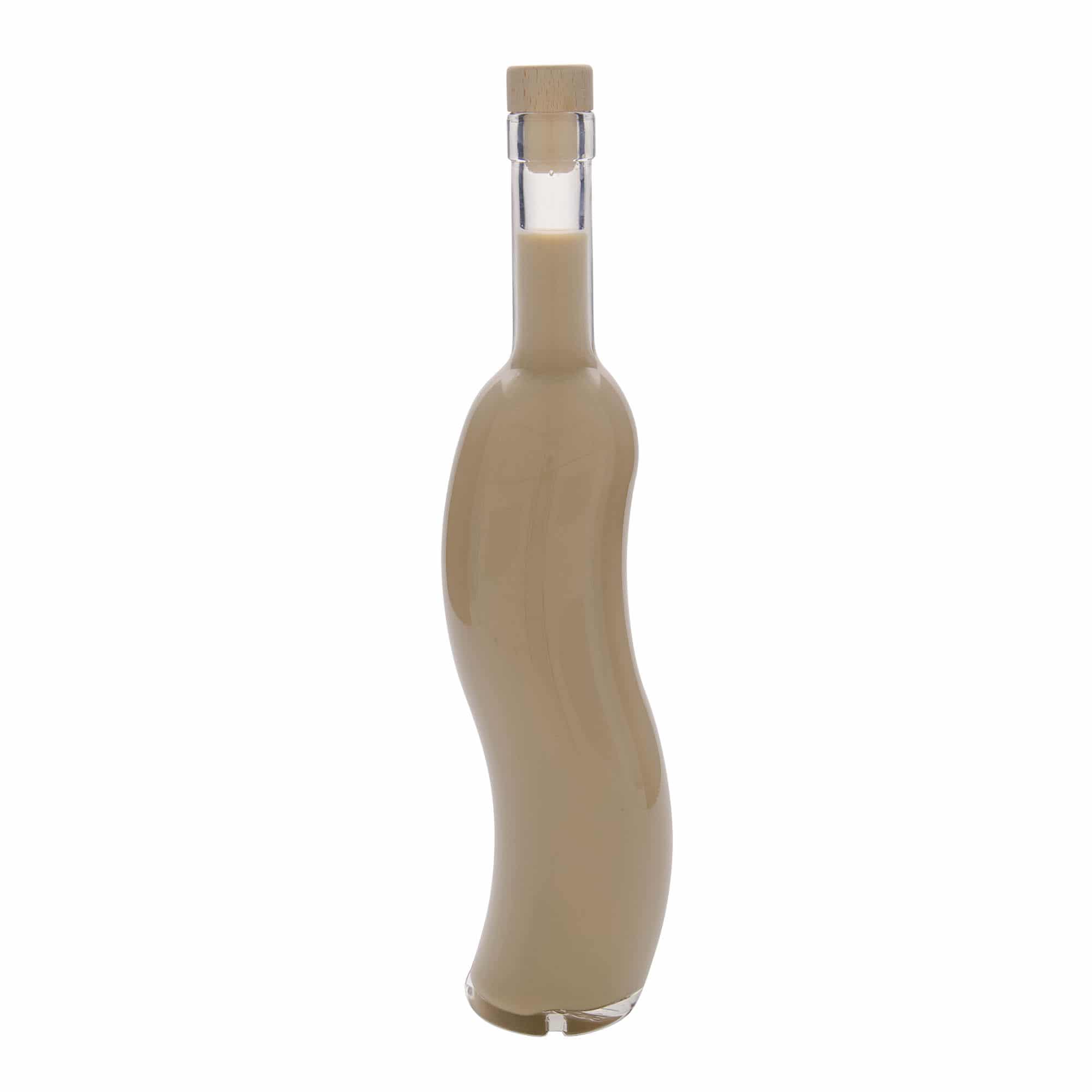 500 ml Glasflasche 'La-Ola', halbrund, Mündung: Kork