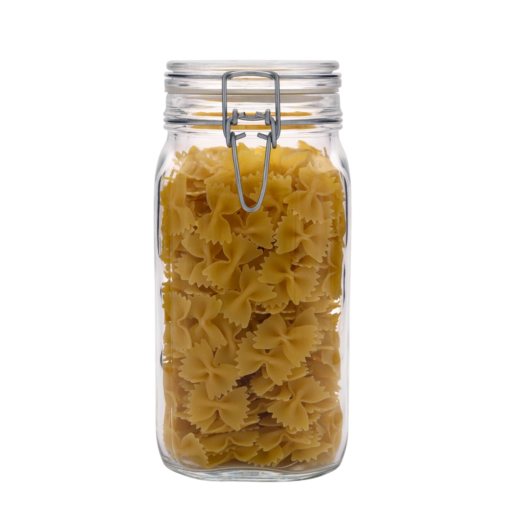 1.500 ml Drahtbügelglas „Fido“, quadratisch, Mündung: Drahtbügelverschluss 1.500 ml Drahtbügelglas „Fido“, quadratisch, Mündung: Drahtbügelverschluss