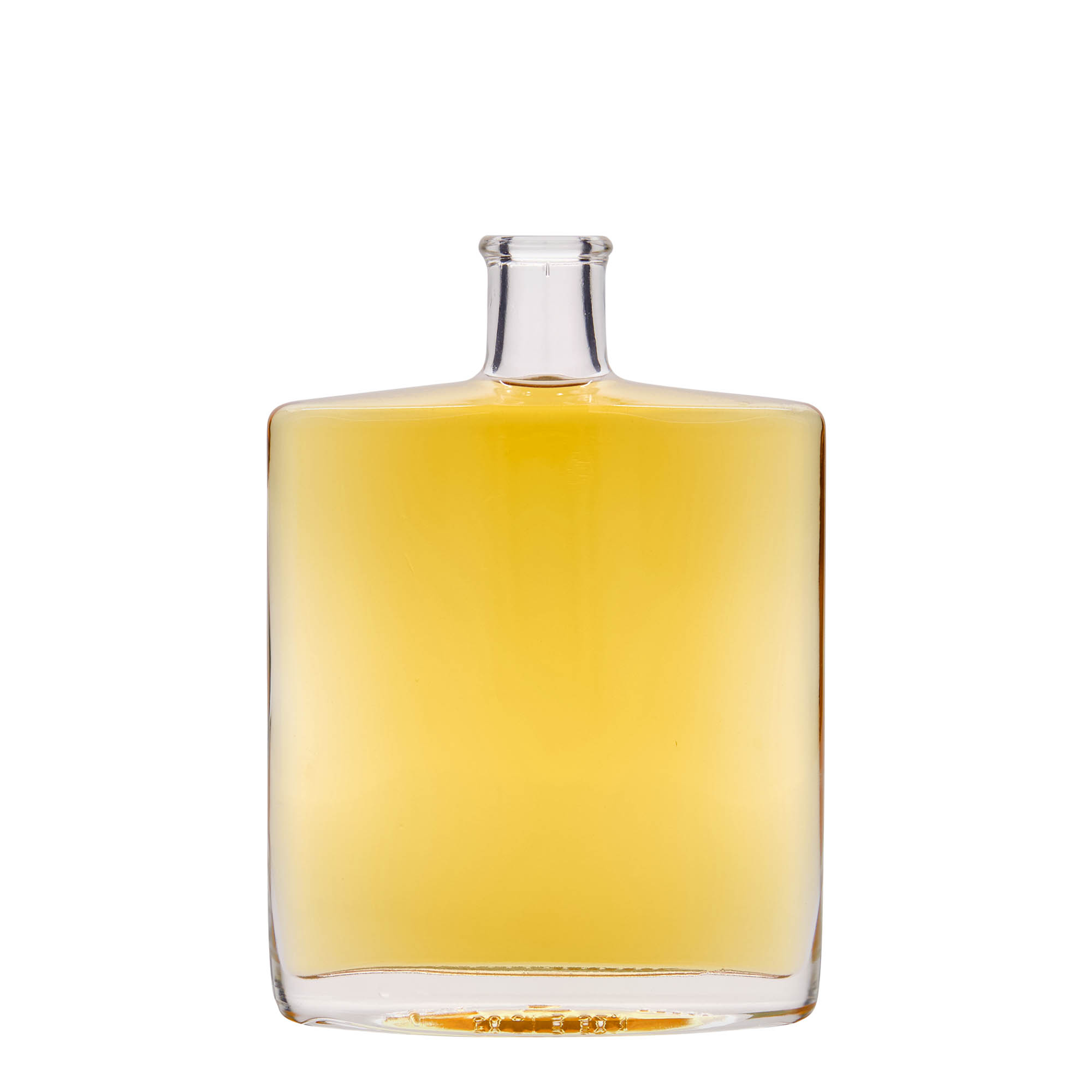 500 ml Glasflasche 'Zorbas', oval, Mündung: Kork 500 ml Glasflasche 'Zorbas', oval, Mündung: Kork