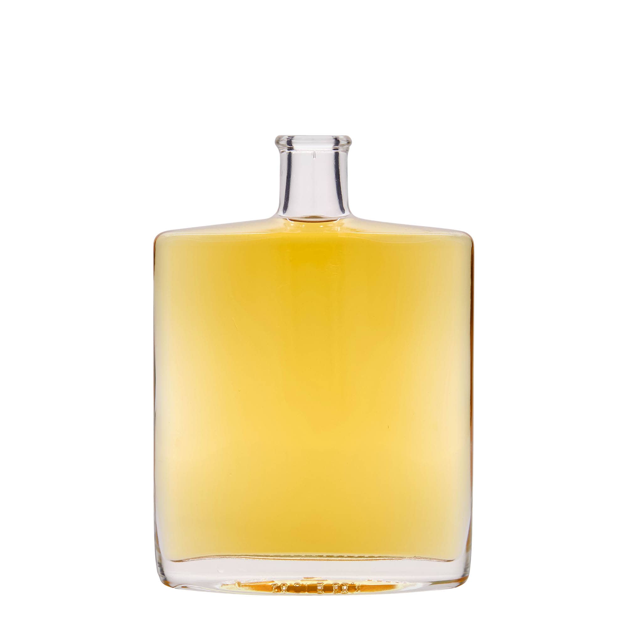 500 ml Glasflasche 'Zorbas', oval, Mündung: Kork 500 ml Glasflasche 'Zorbas', oval, Mündung: Kork