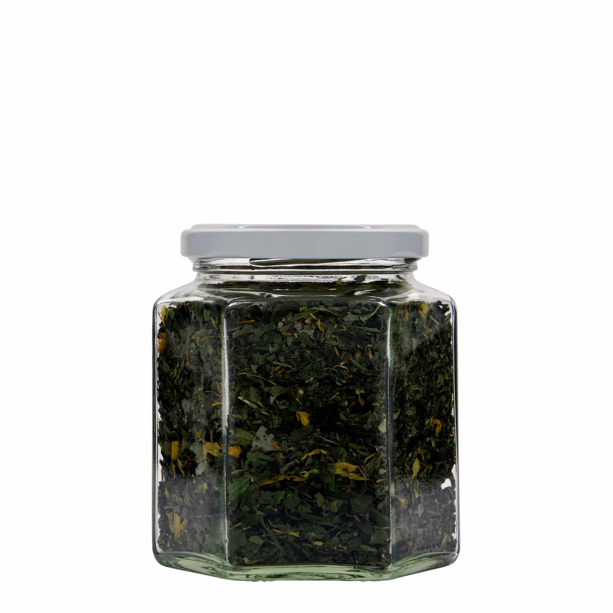 390 ml Sechskantglas, Mündung: Twist-Off (TO 70)