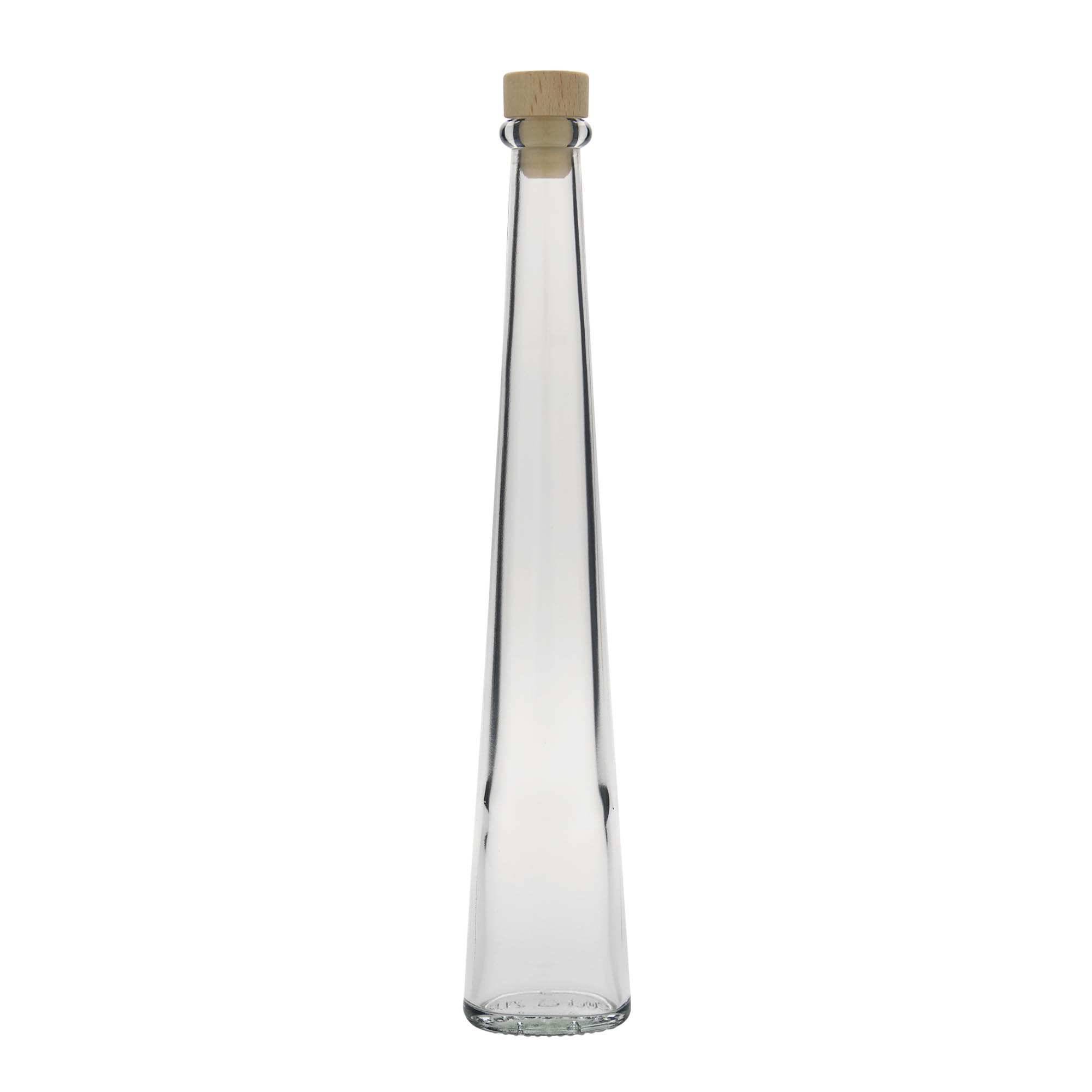 200 ml Glasflasche „Dama Ovale“, oval, Mündung: Kork