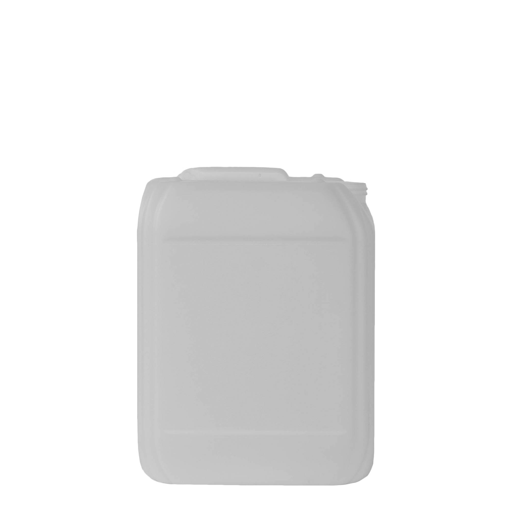 10 l Kanister, rechteckig, HDPE-Kunststoff, natur, Mündung: ND 55
