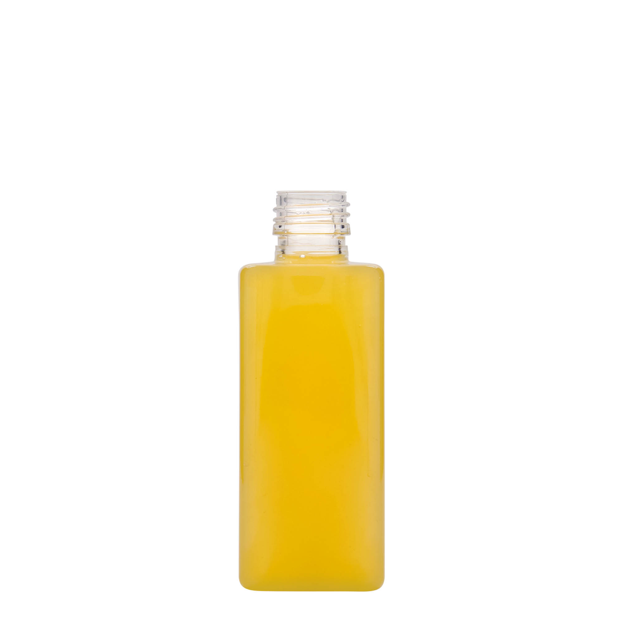 250 ml PET-Flasche „Karl“, quadratisch, Kunststoff, Mündung: PP 28