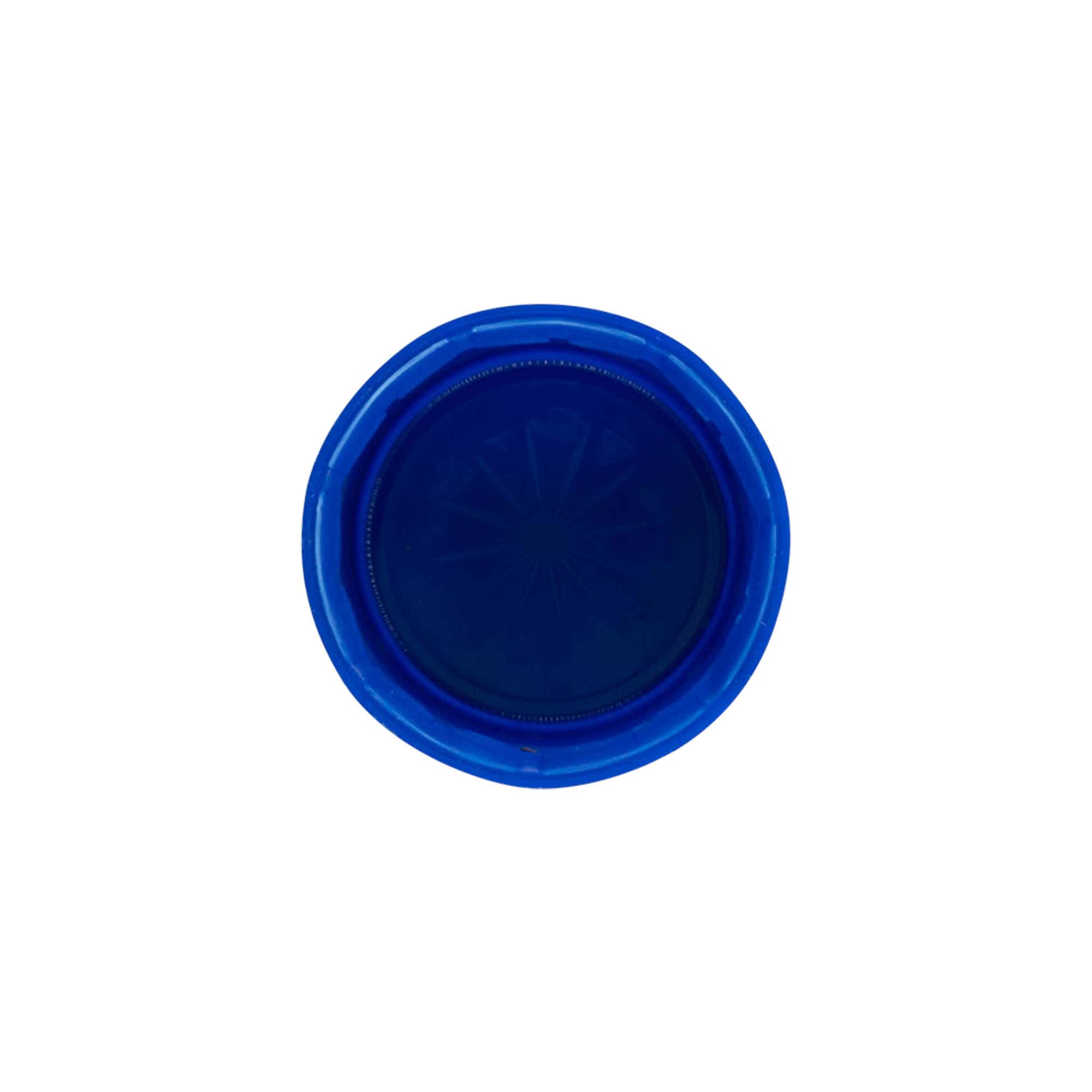 Schraubverschlus Zweistartgewinde, PE-Kunststoff, blau, für Mündung: PET 38 mm Schraubverschlus Zweistartgewinde, PE-Kunststoff, blau, für Mündung: PET 38 mm