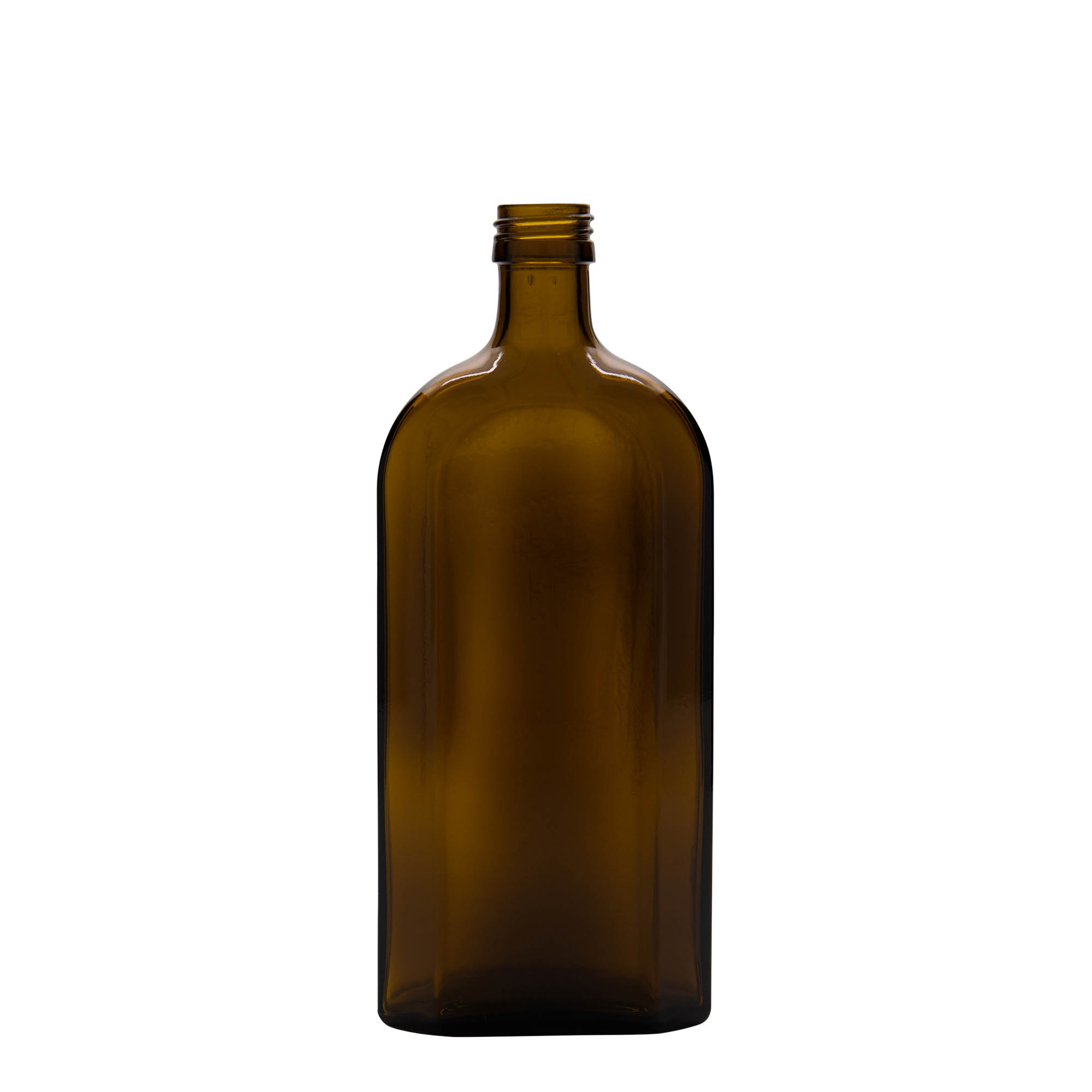 500 ml Medizinflasche Meplat, oval, Glas, braun, Mündung: PP 28 500 ml Medizinflasche Meplat, oval, Glas, braun, Mündung: PP 28