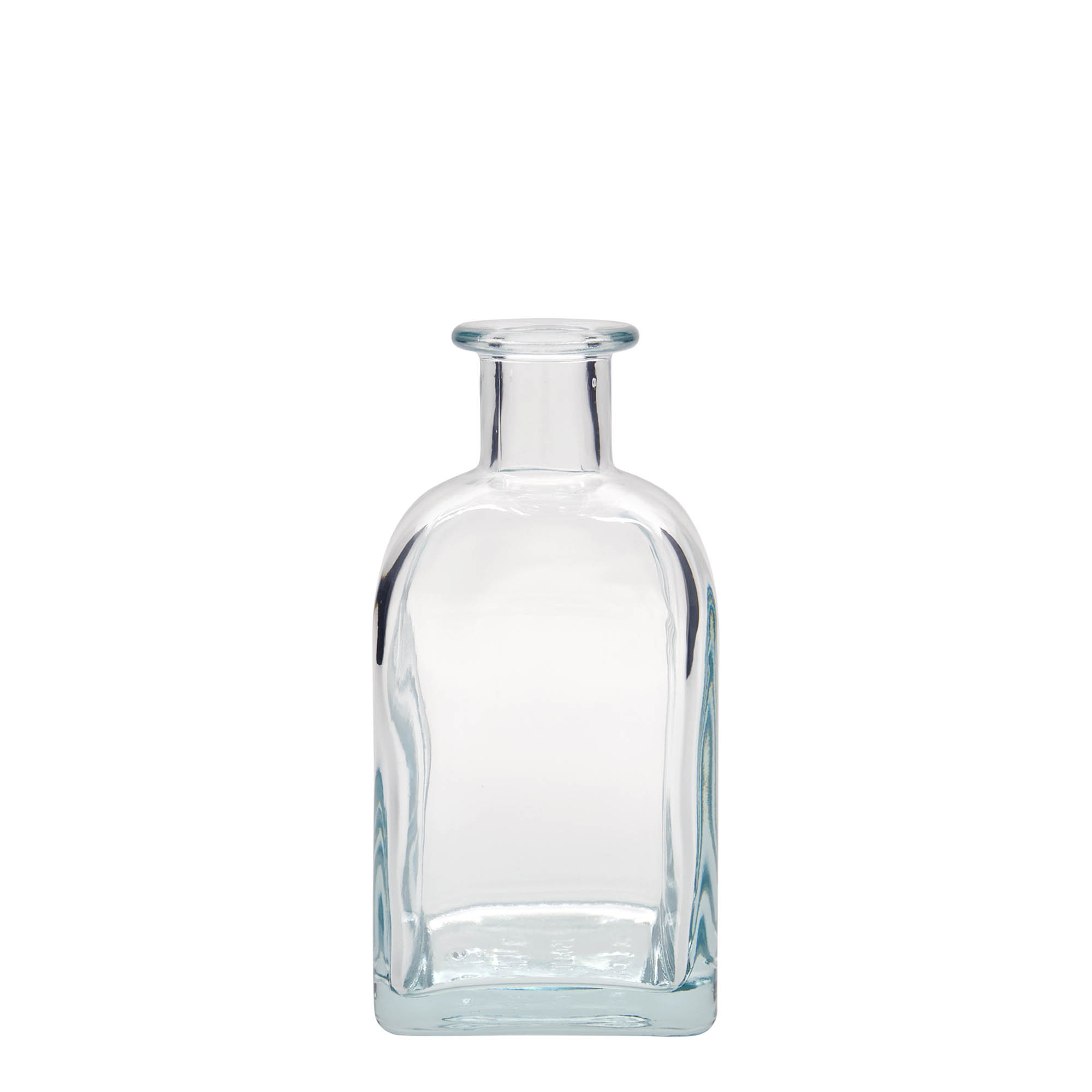 350 ml Glasflasche Apotheker Carré, quadratisch, Mündung: Kork