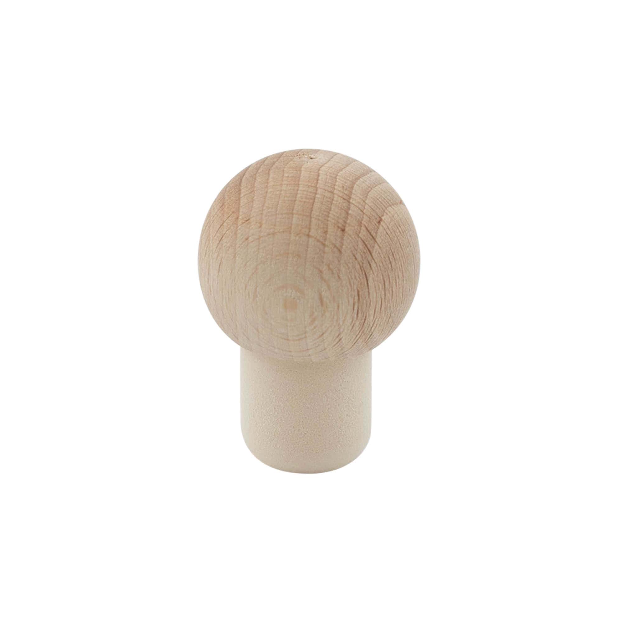 Griffkorken 19 mm 'Kugel', Holz/Kunststoff, für Mündung: Kork