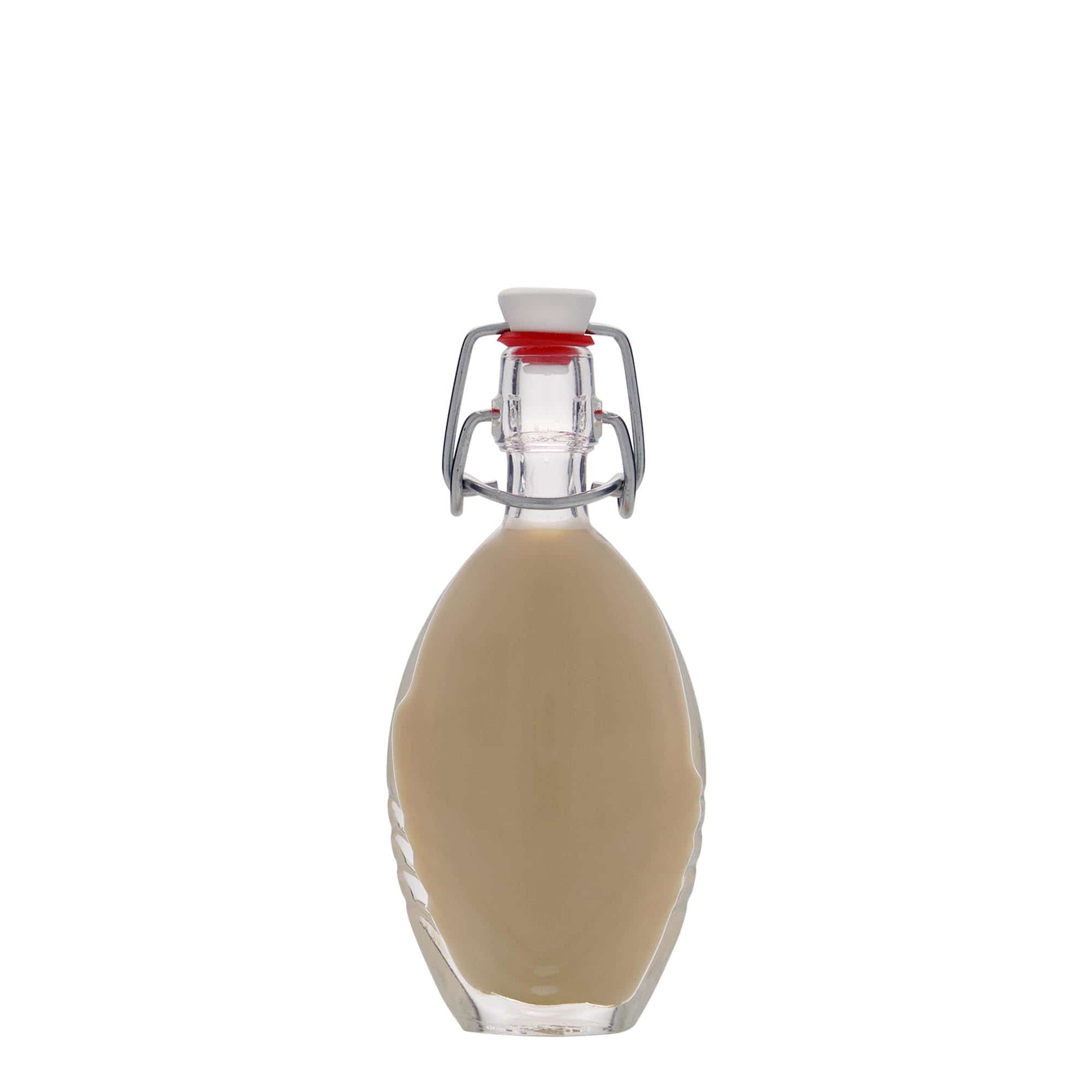 40 ml Glasflasche „Florence“, oval, Mündung: Bügelverschluss