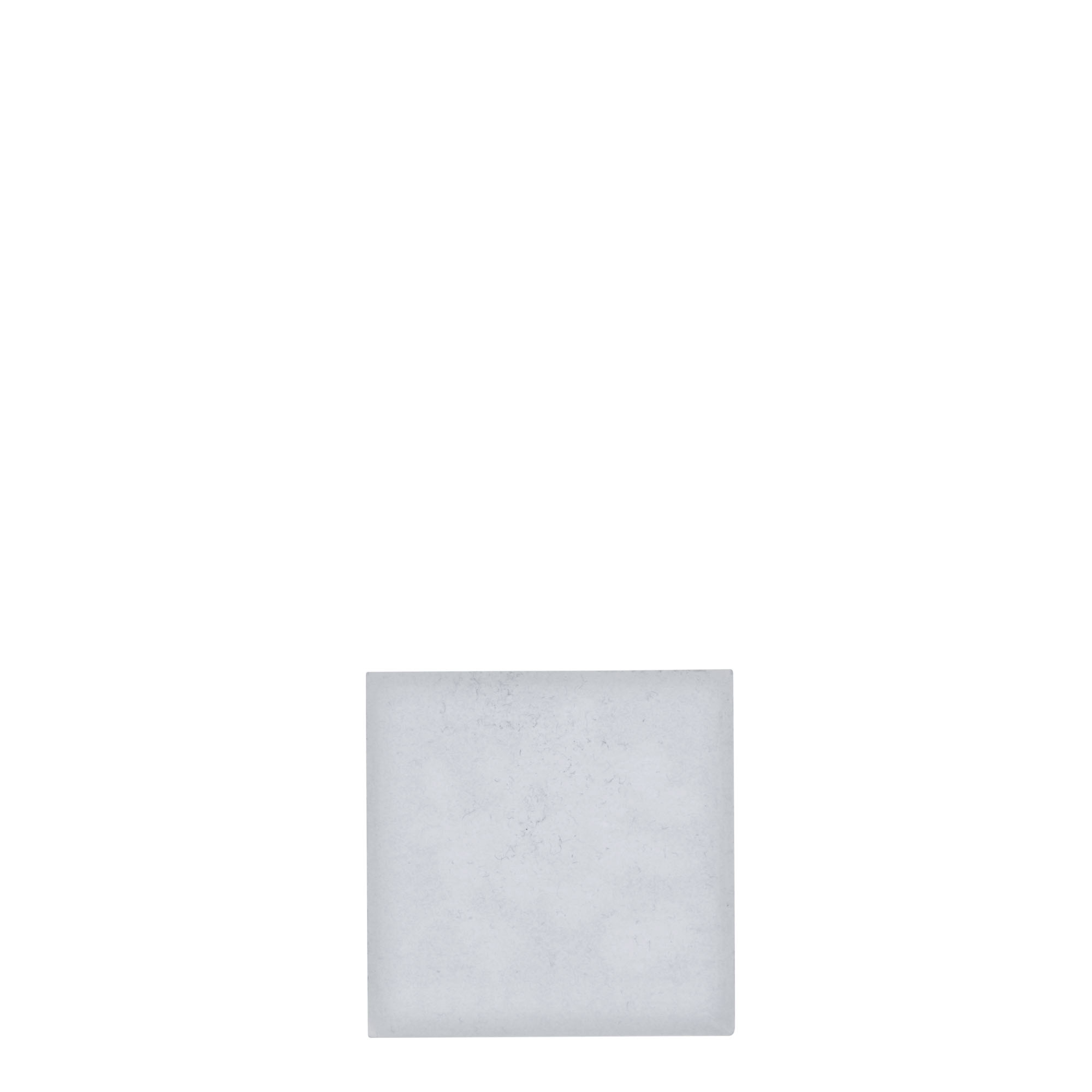 Zinnetikett 'Heidelbeere', quadratisch, Metall, silber