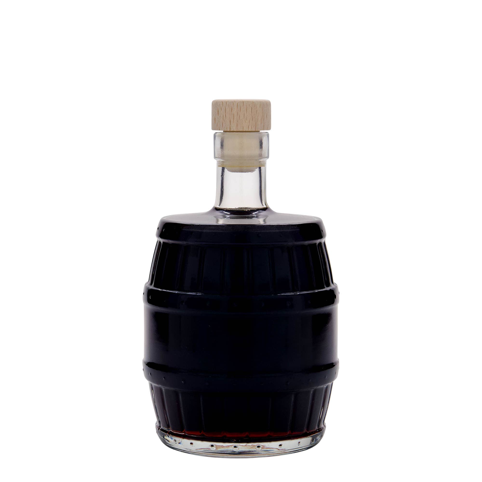 500 ml Glasflasche „Fass“, Mündung: Kork