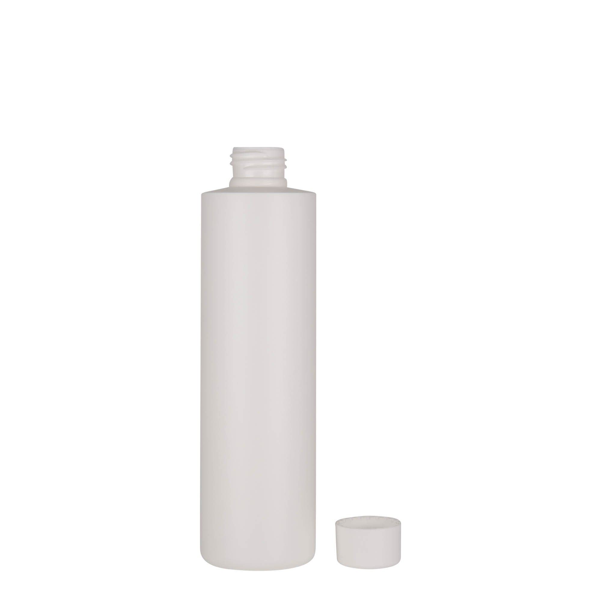 250 ml Kunststoffflasche 'Pipe', Green HDPE, weiß, Mündung: 24/410 250 ml Kunststoffflasche 'Pipe', Green HDPE, weiß, Mündung: 24/410