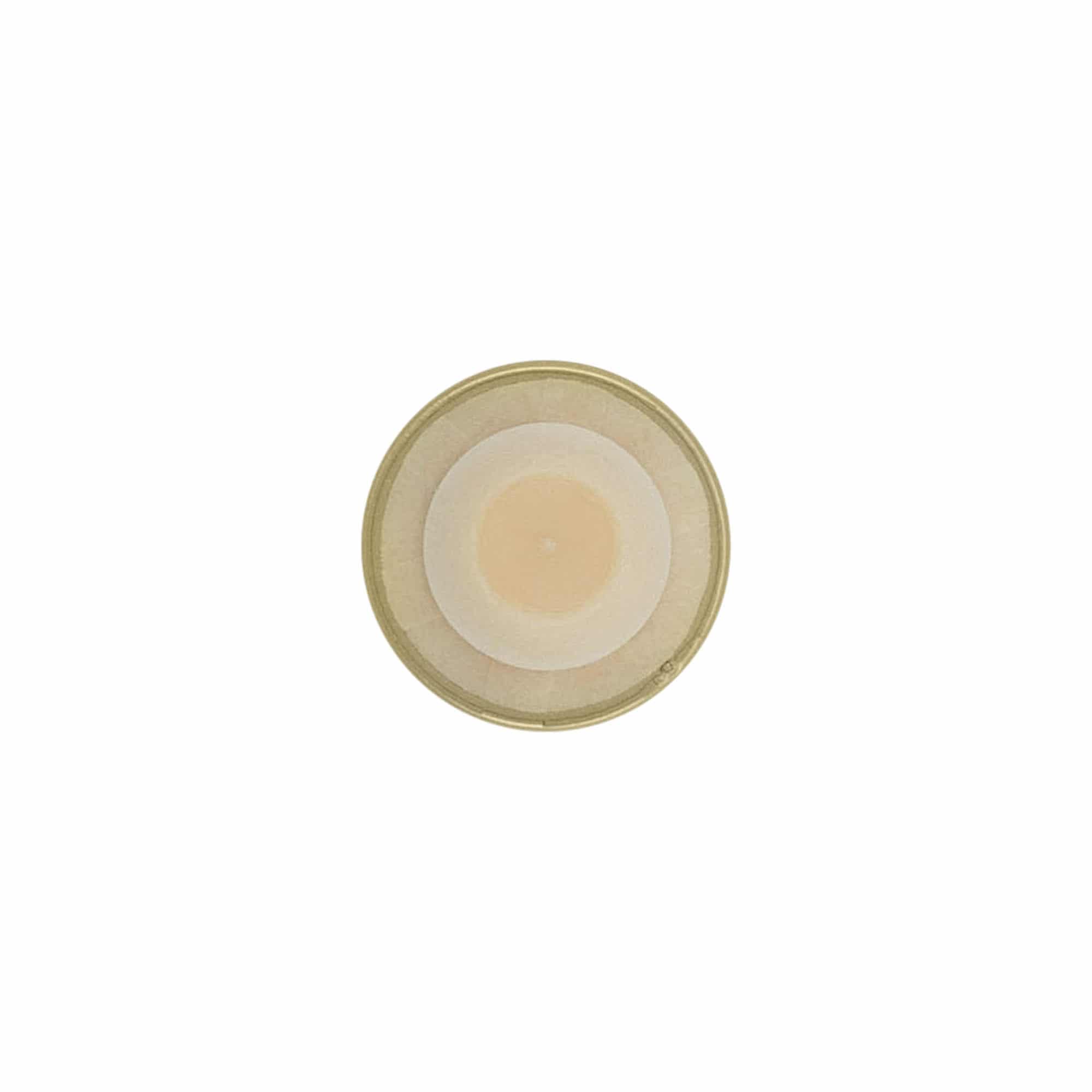 Griffkorken 19 mm, Kunststoff, gold, für Mündung: Kork