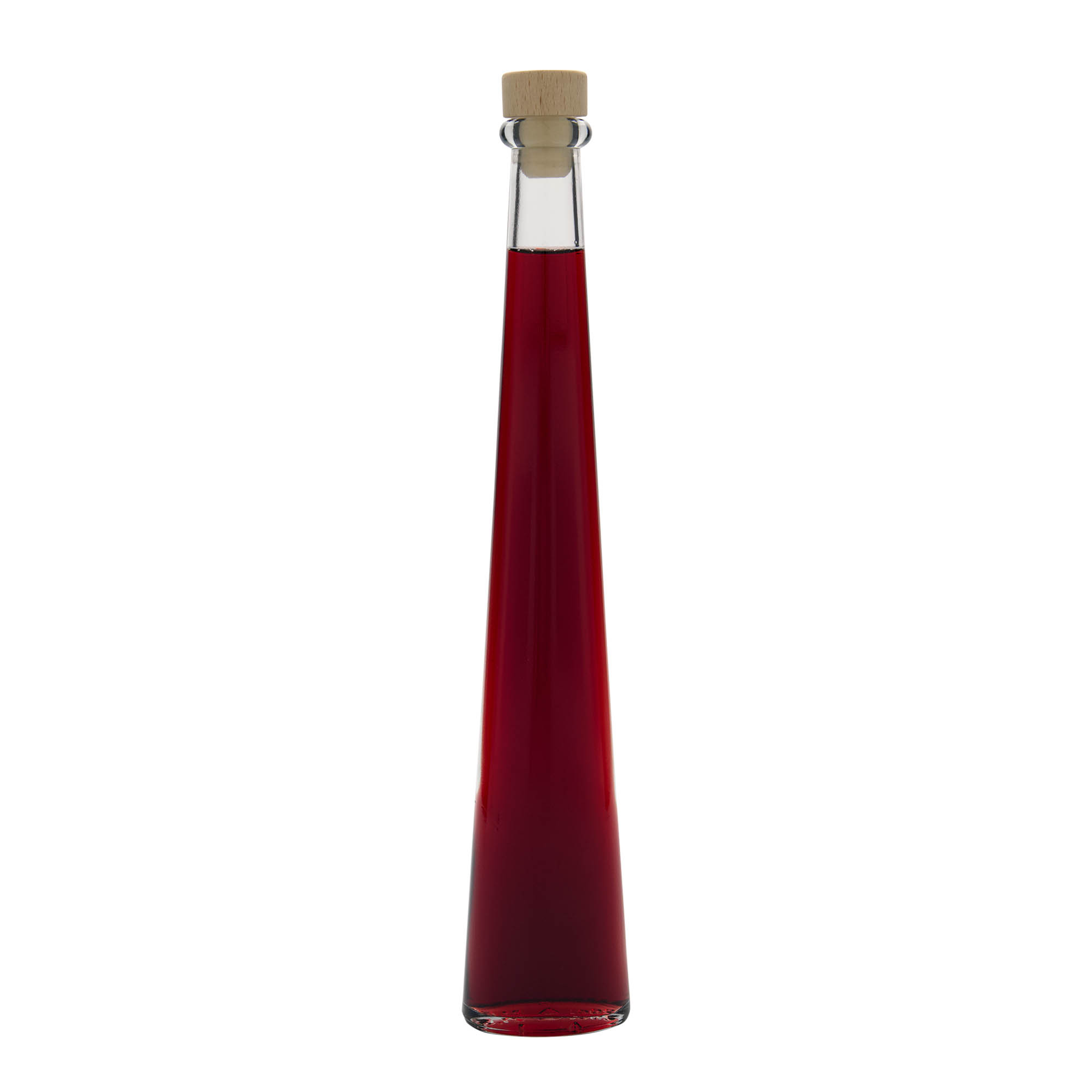 200 ml Glasflasche „Dama Ovale“, oval, Mündung: Kork