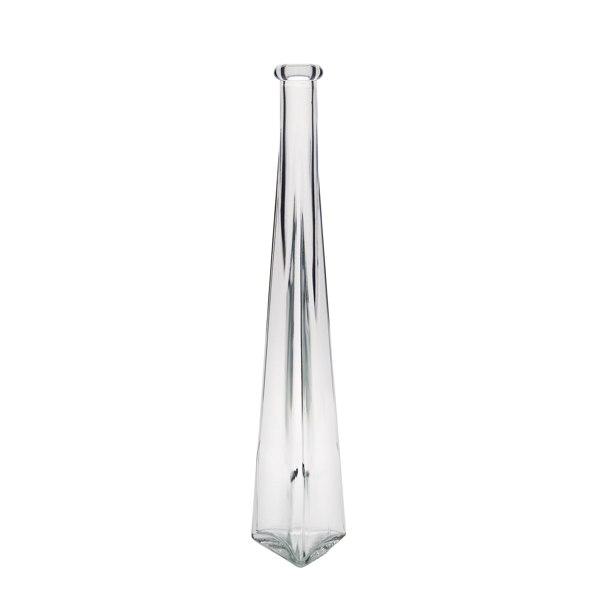 200 ml Glasflasche „Dama Triangolore“, dreieckig, Mündung: Kork