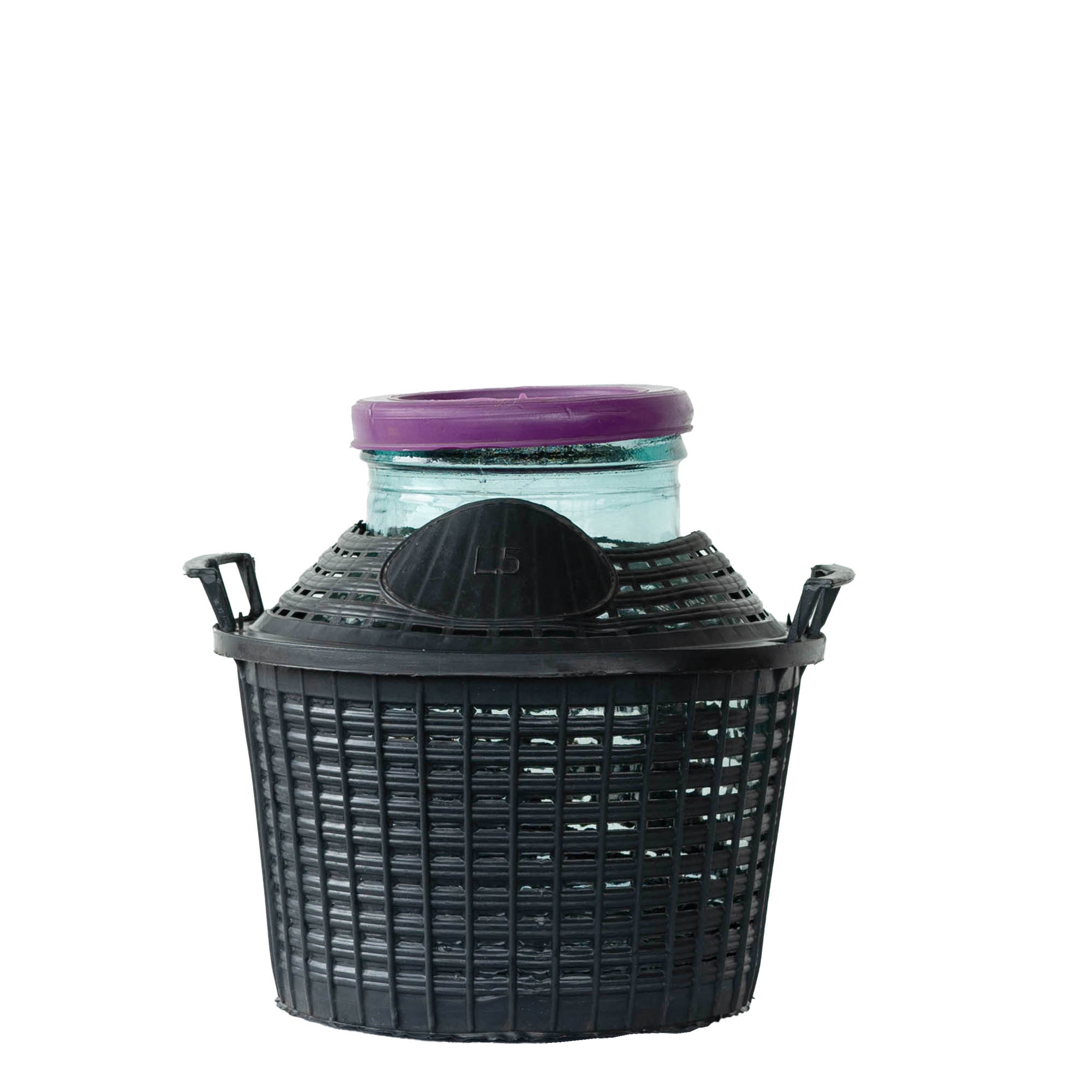 5 l Ballonflasche Weithals, Glas, Mündung: Stülpdeckel 5 l Ballonflasche Weithals, Glas, Mündung: Stülpdeckel