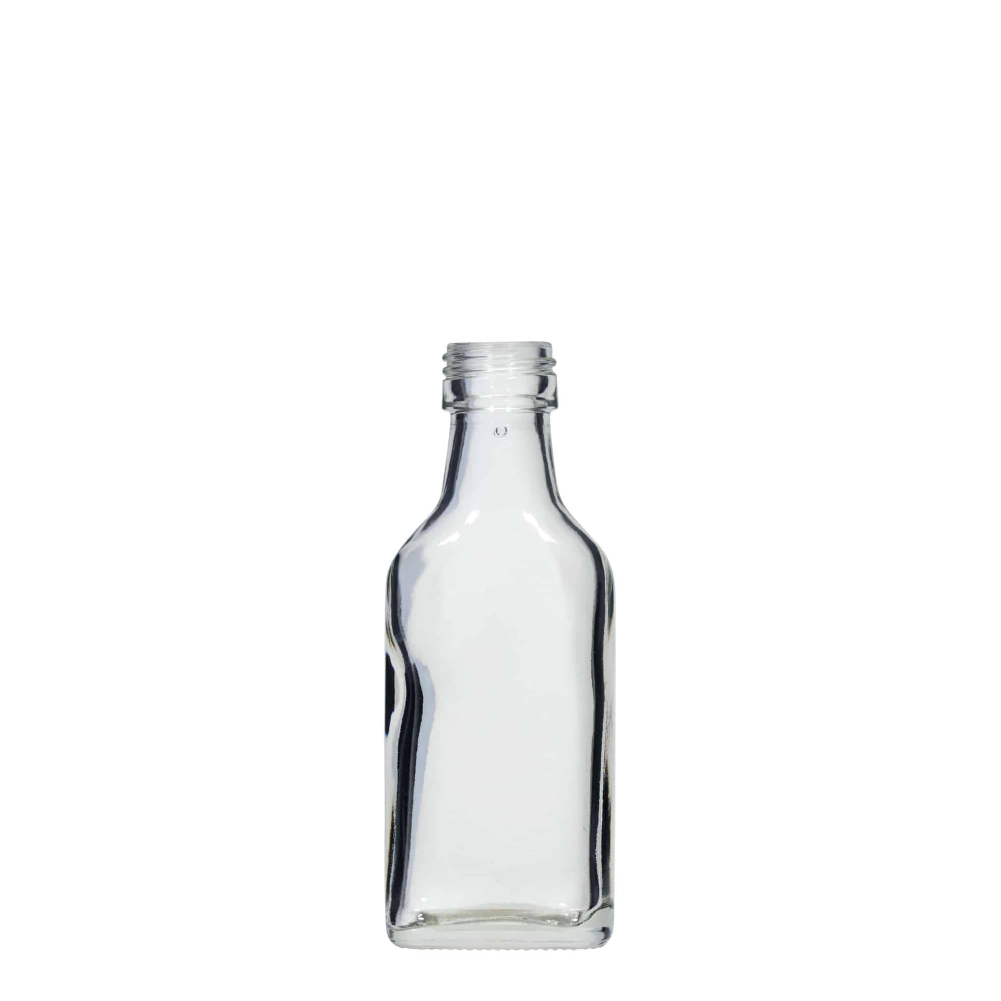 40 ml Taschenflasche, rechteckig, Mündung: PP 22