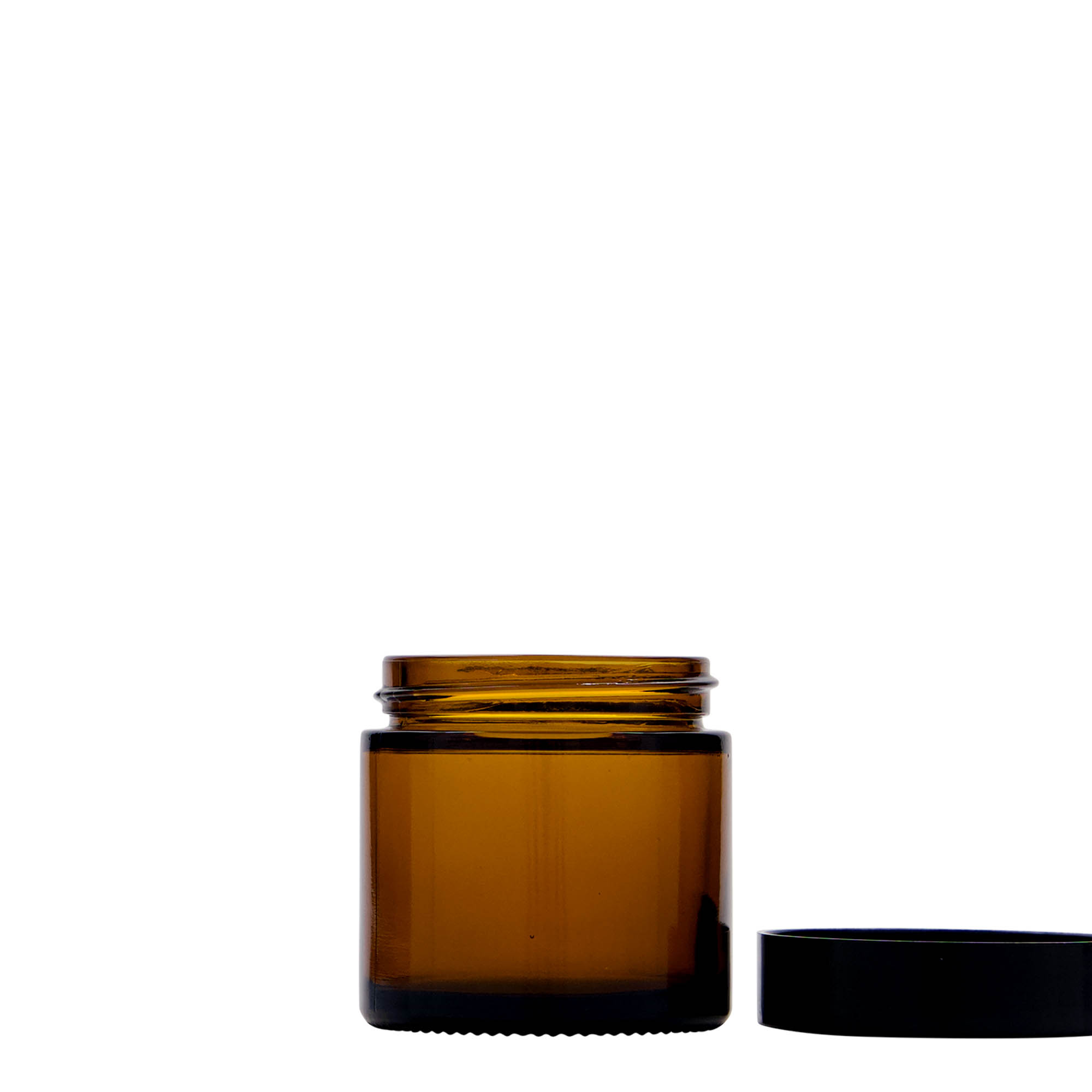 60 ml Tiegel 'Brown Line', Glas, braun, Mündung: Schraubverschluss 60 ml Tiegel 'Brown Line', Glas, braun, Mündung: Schraubverschluss