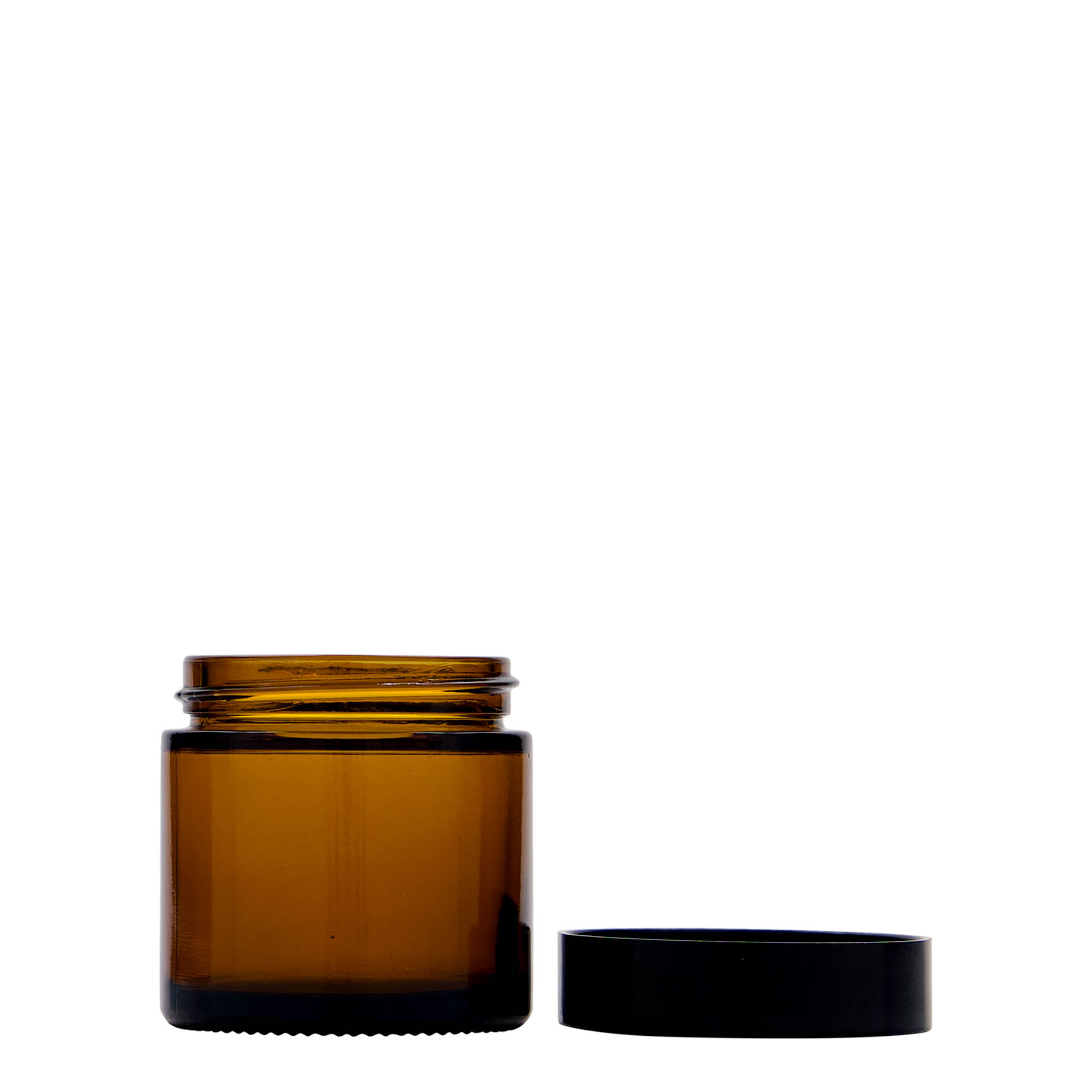 60 ml Tiegel 'Brown Line', Glas, braun, Mündung: Schraubverschluss 60 ml Tiegel 'Brown Line', Glas, braun, Mündung: Schraubverschluss