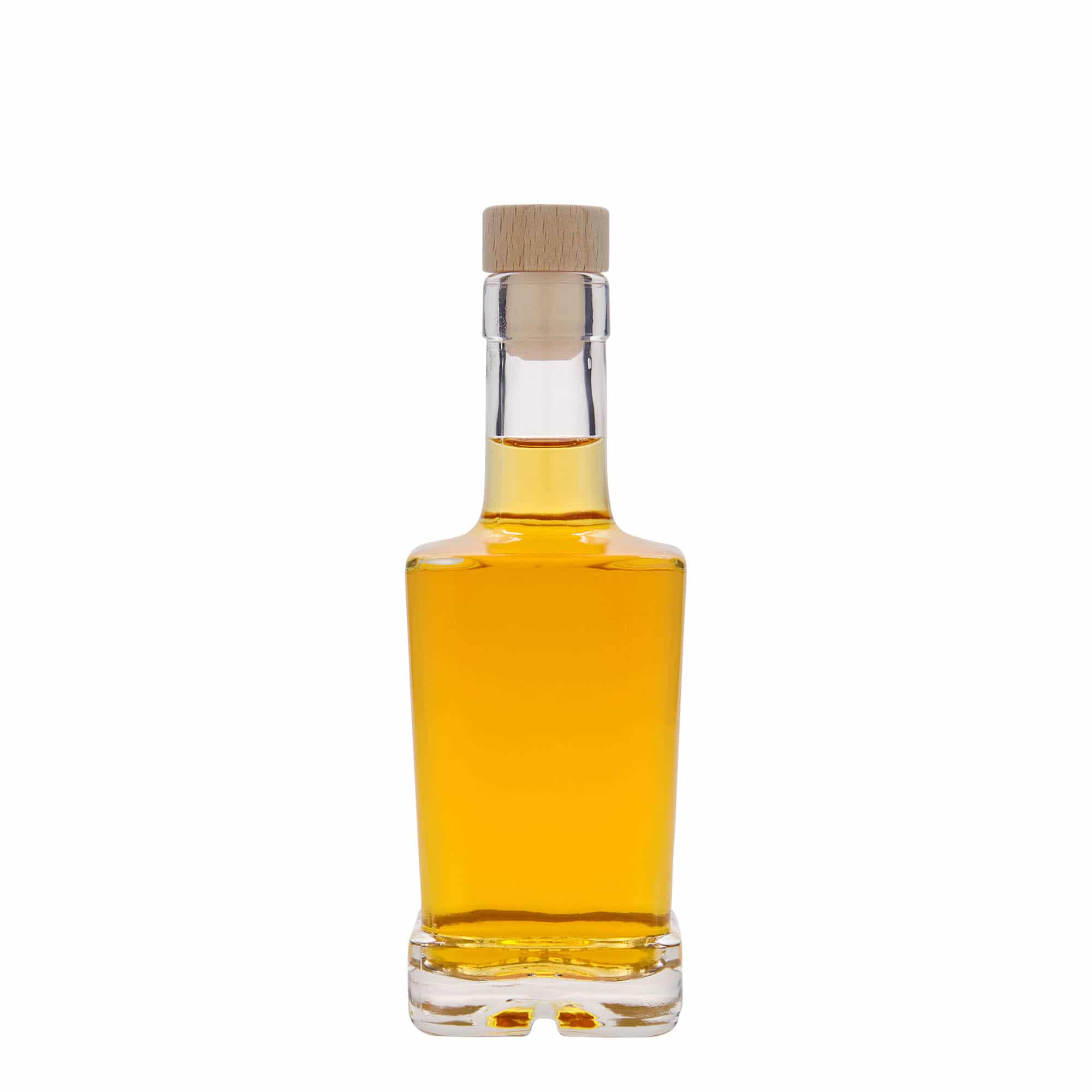 250 ml Glasflasche „Rene“, quadratisch, Mündung: Kork
