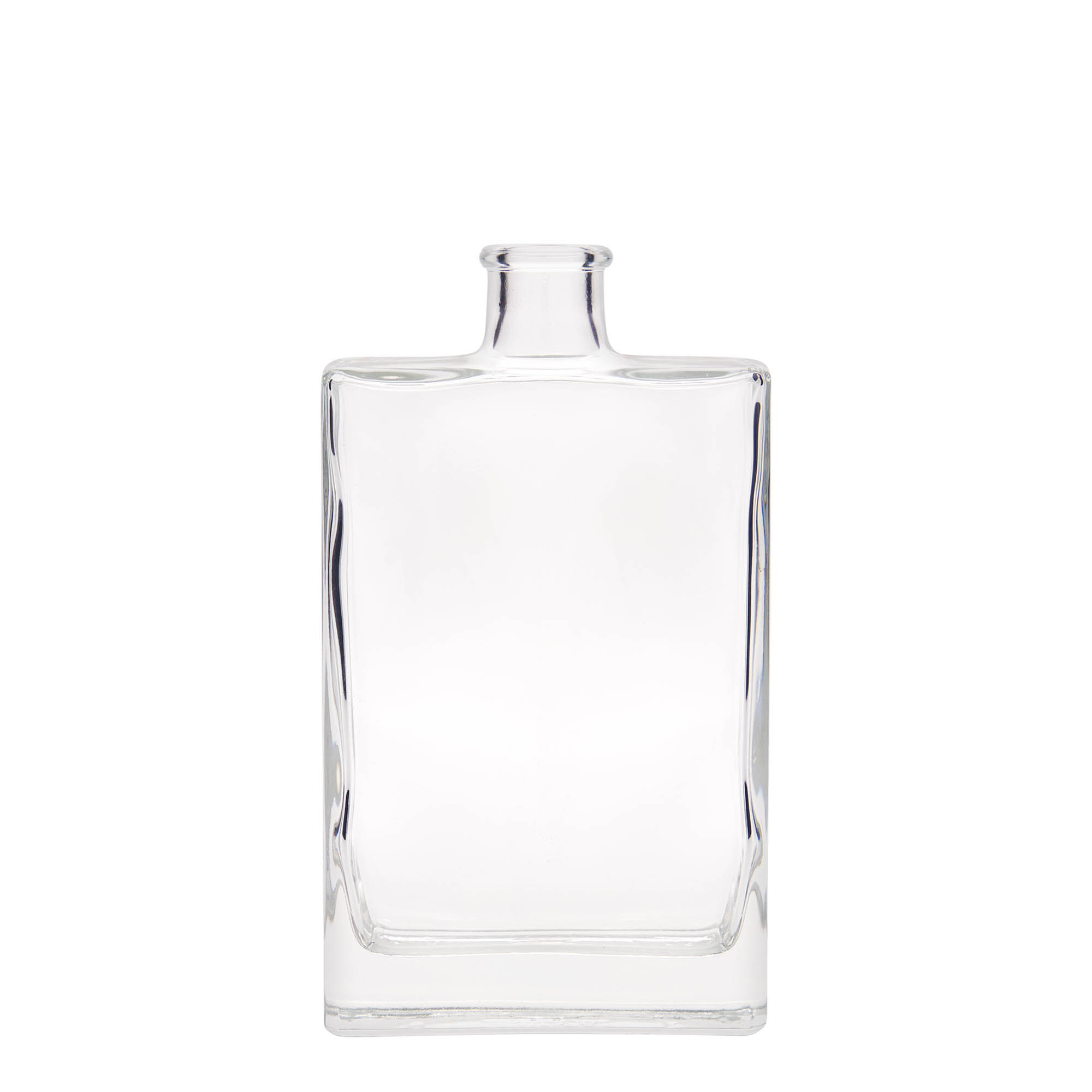 350 ml Glasflasche 'Julia', rechteckig, Mündung: Kork