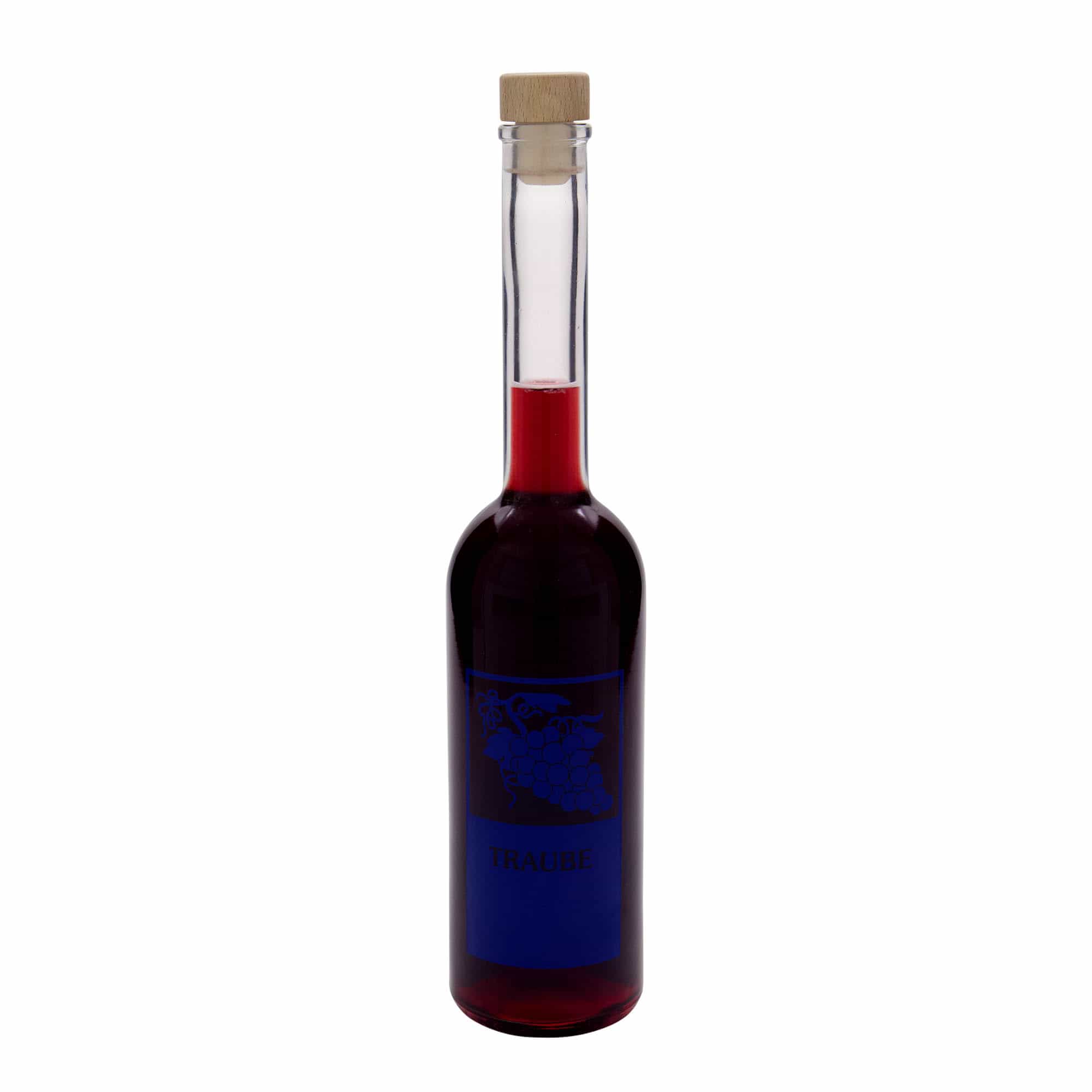500 ml Glasflasche „Opera“, Motiv: Traube, Mündung: Kork