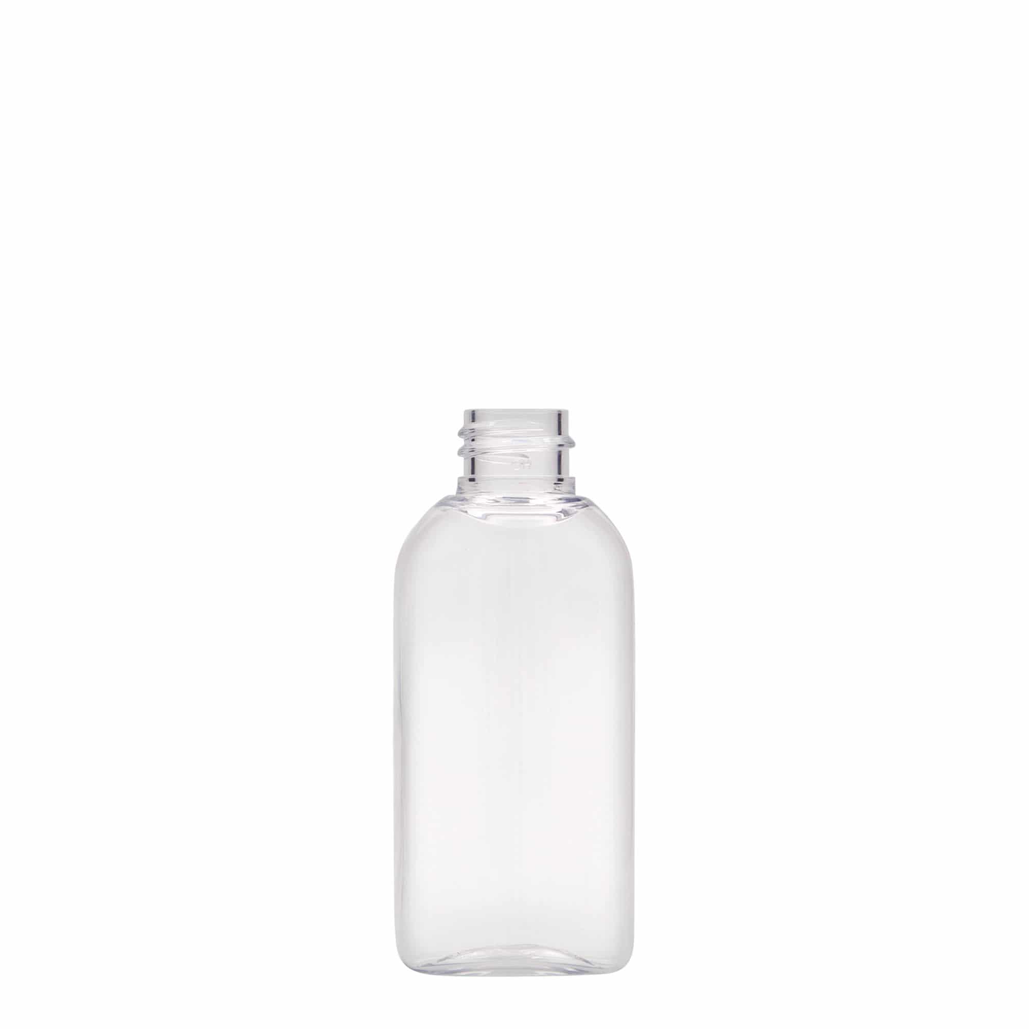 50 ml PET-Flasche „Iris“, oval, Kunststoff, Mündung: 20/410