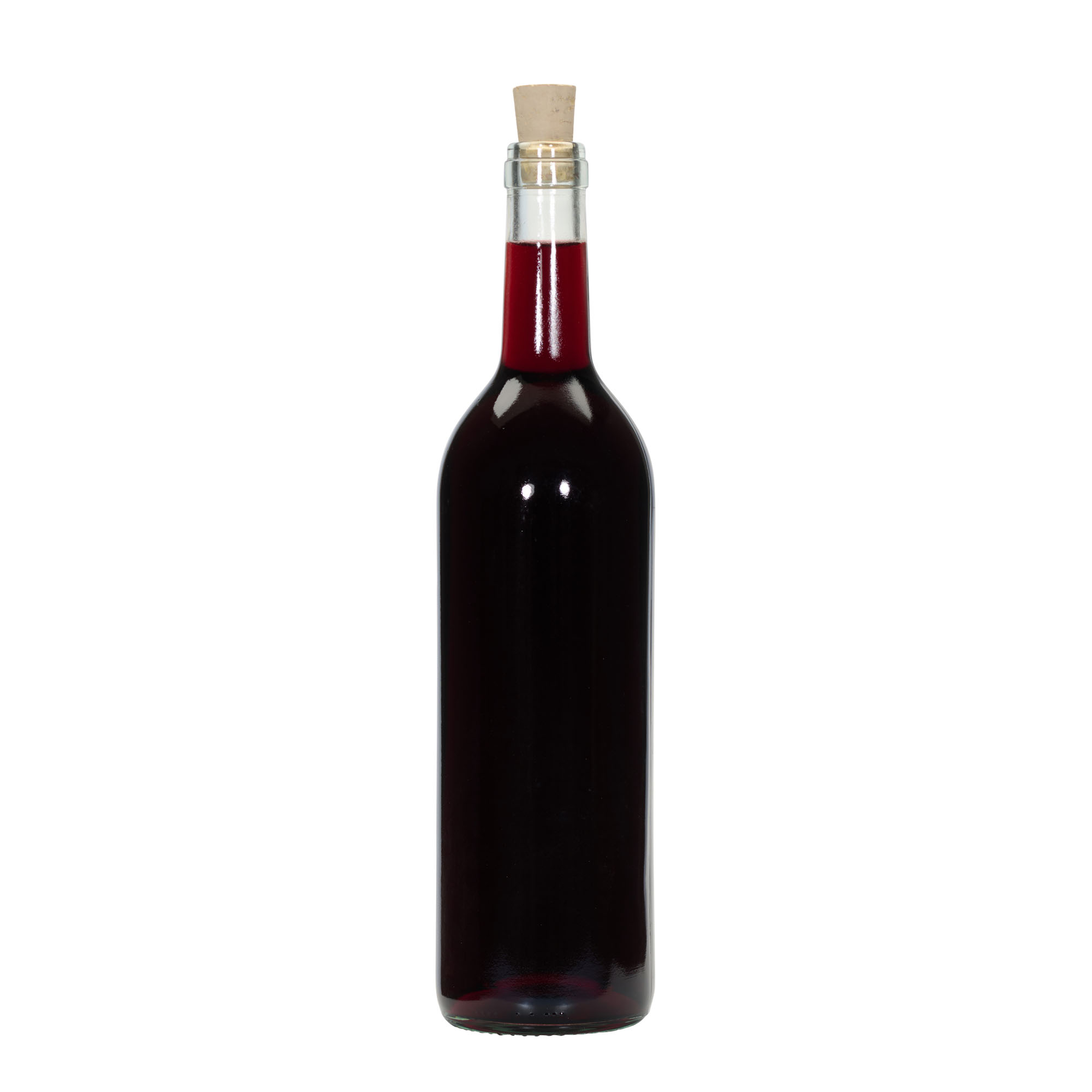 750 ml Glasflasche 'Bordeaux Tradition', Mündung: Kork